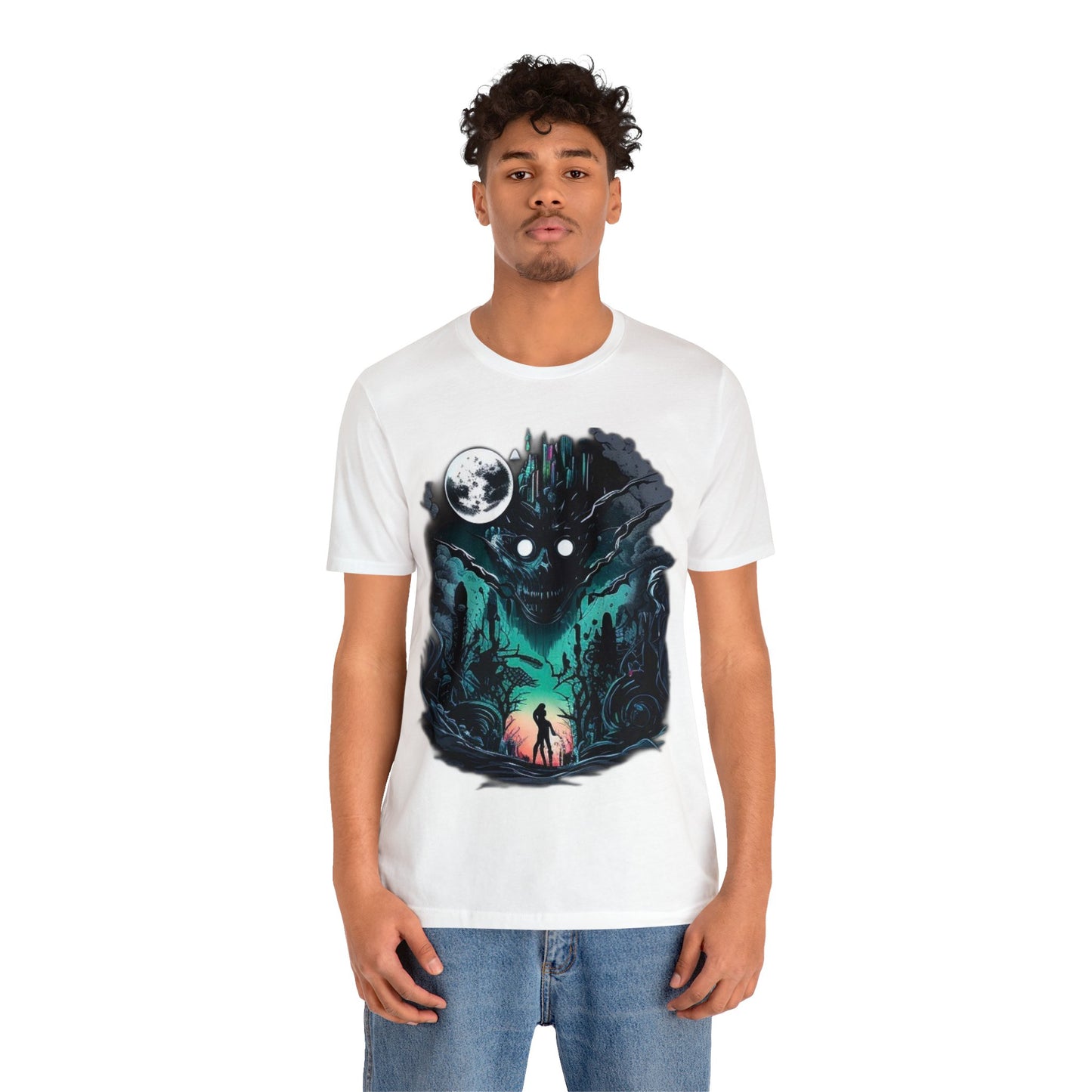 inner demons journey night trippy Unisex Jersey Short Sleeve Tee