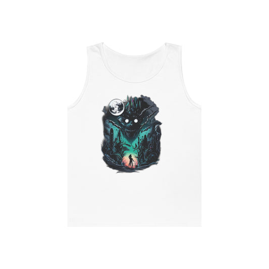 inner demons journey night trippy Unisex Heavy Cotton Tank Top