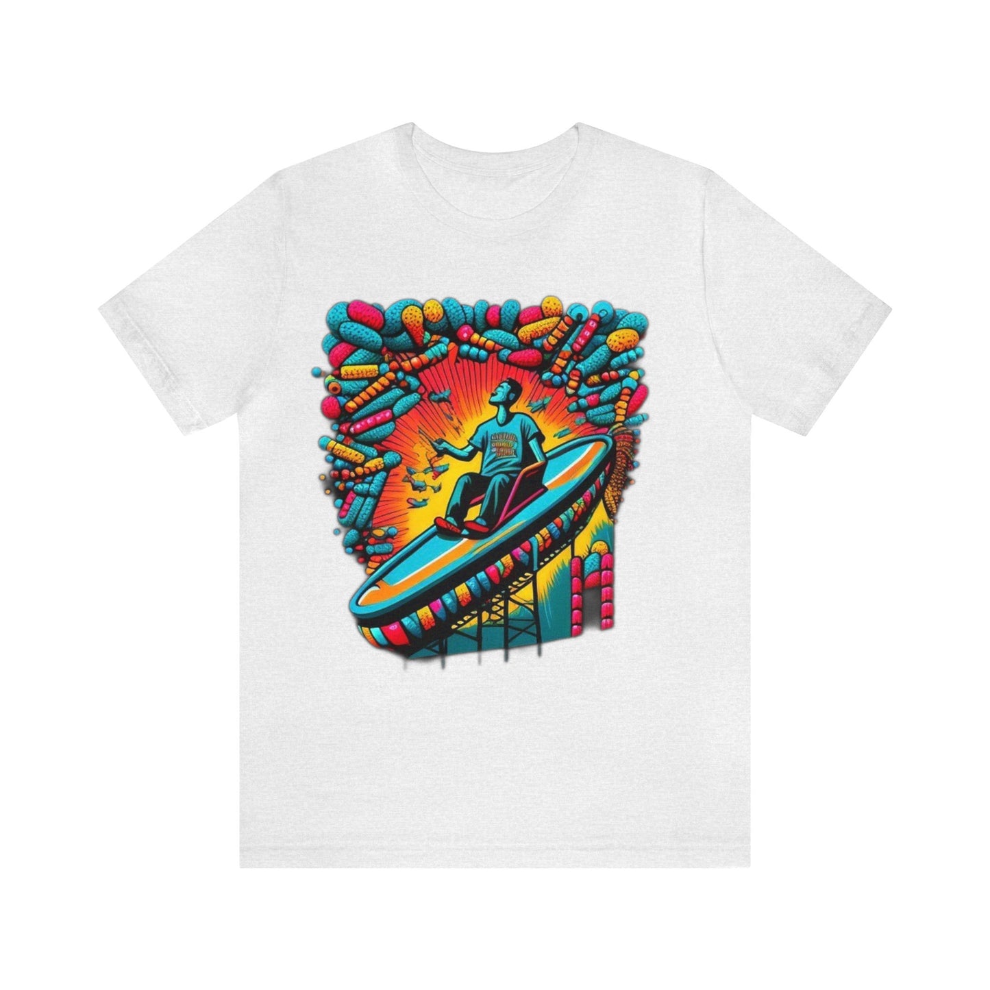 colorful trippy Unisex Jersey Short Sleeve Tee