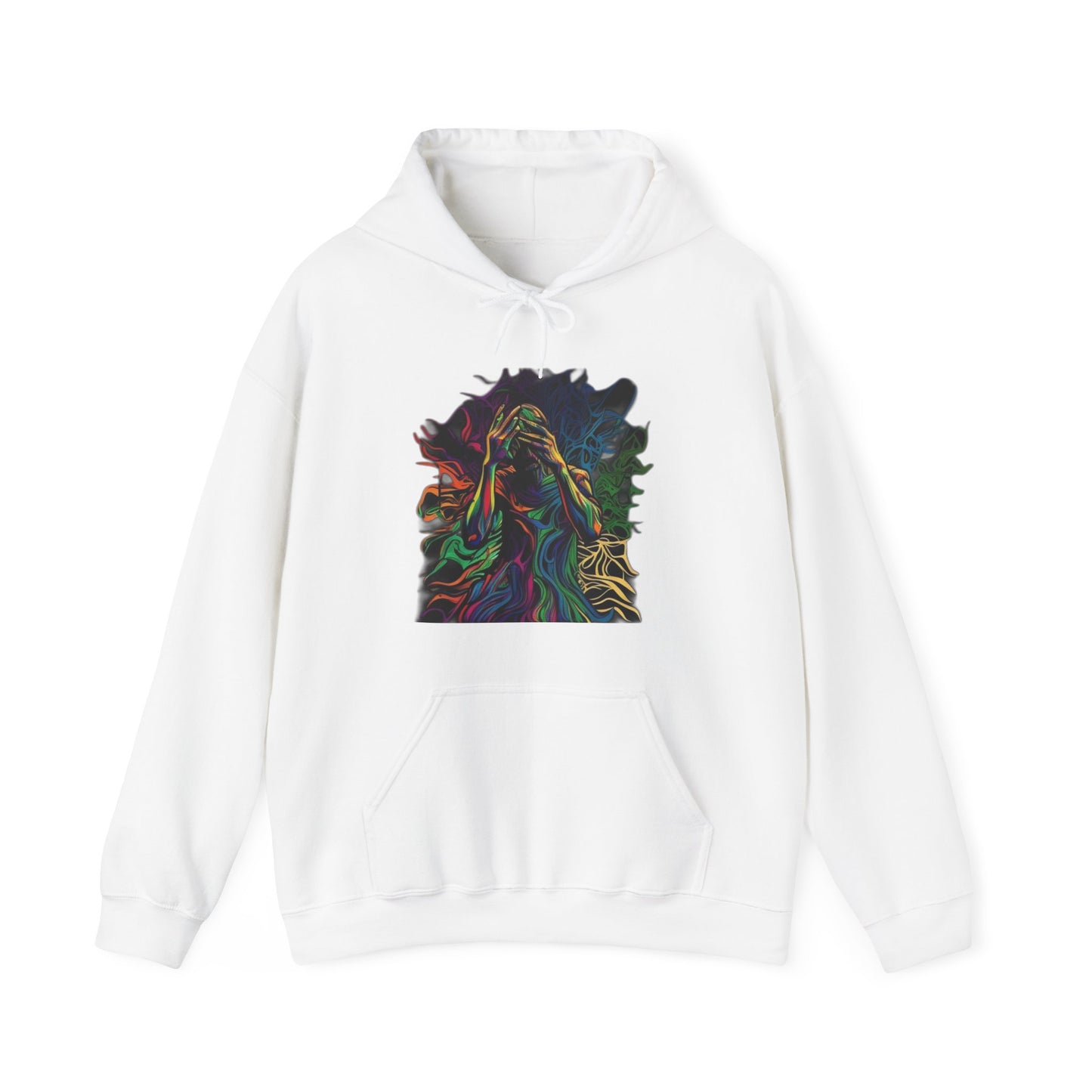 introspective trippy colorful Unisex Heavy Blend™ Hooded Sweatshirt