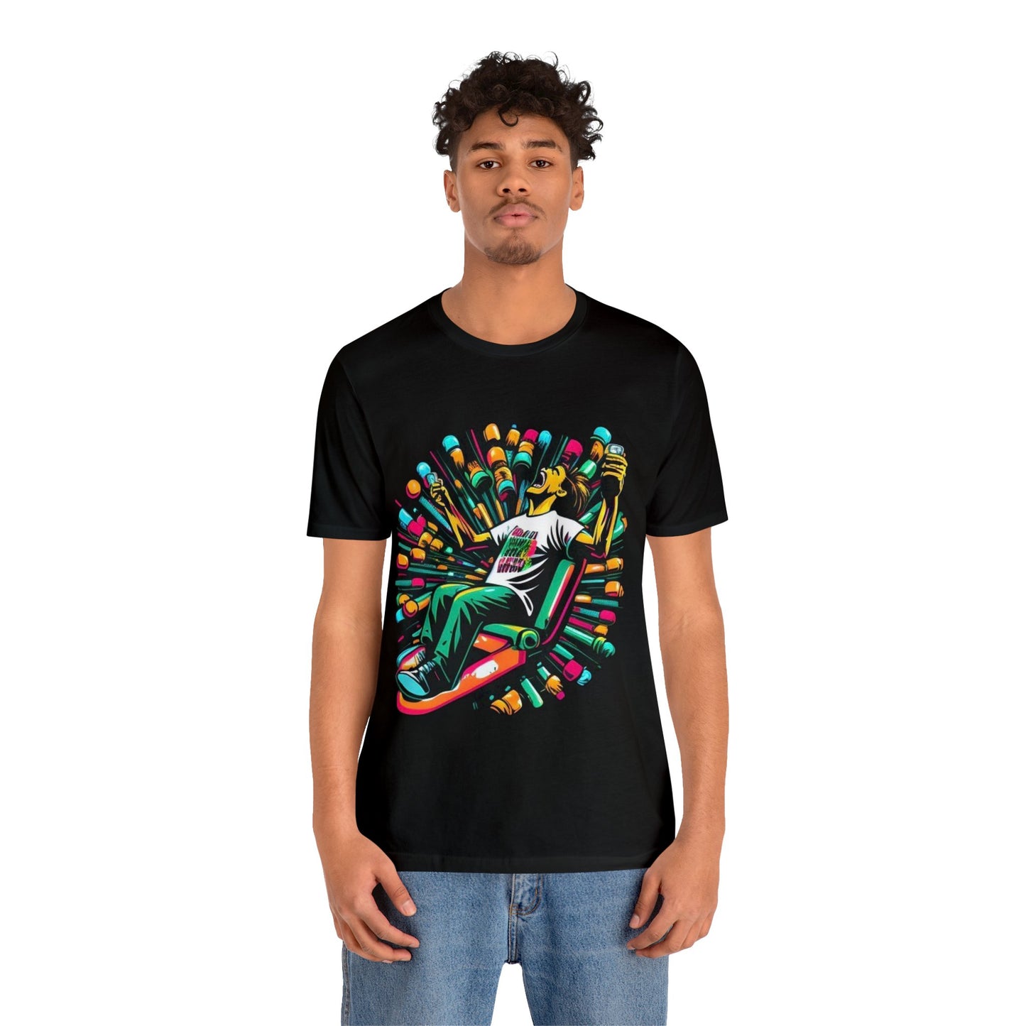 addiction symbolized trippy Unisex Jersey Short Sleeve Tee