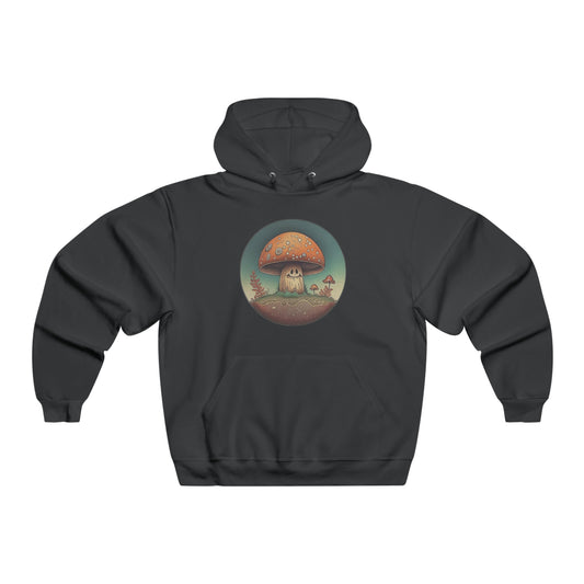 smiling mushroom trippy Men's NUBLEND® Hooded Sweatshirt