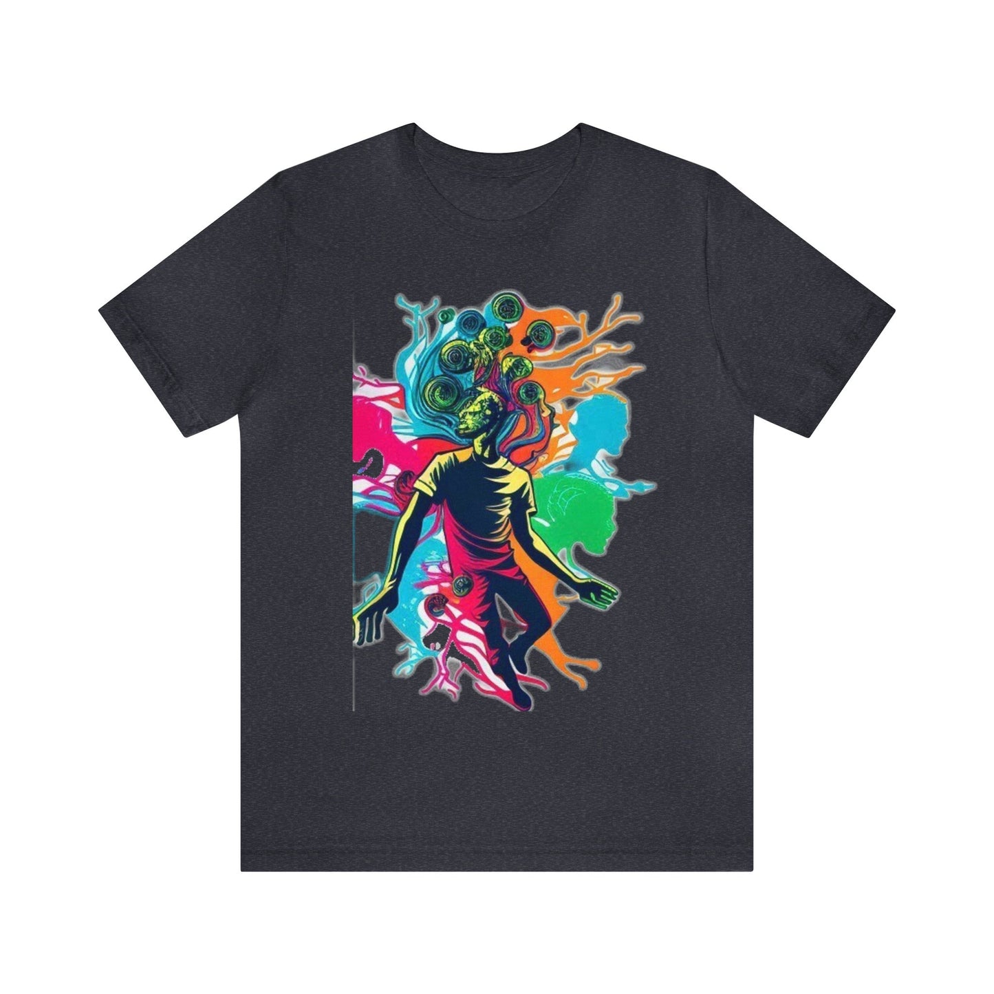 introspective trippy colorful Unisex Jersey Short Sleeve Tee