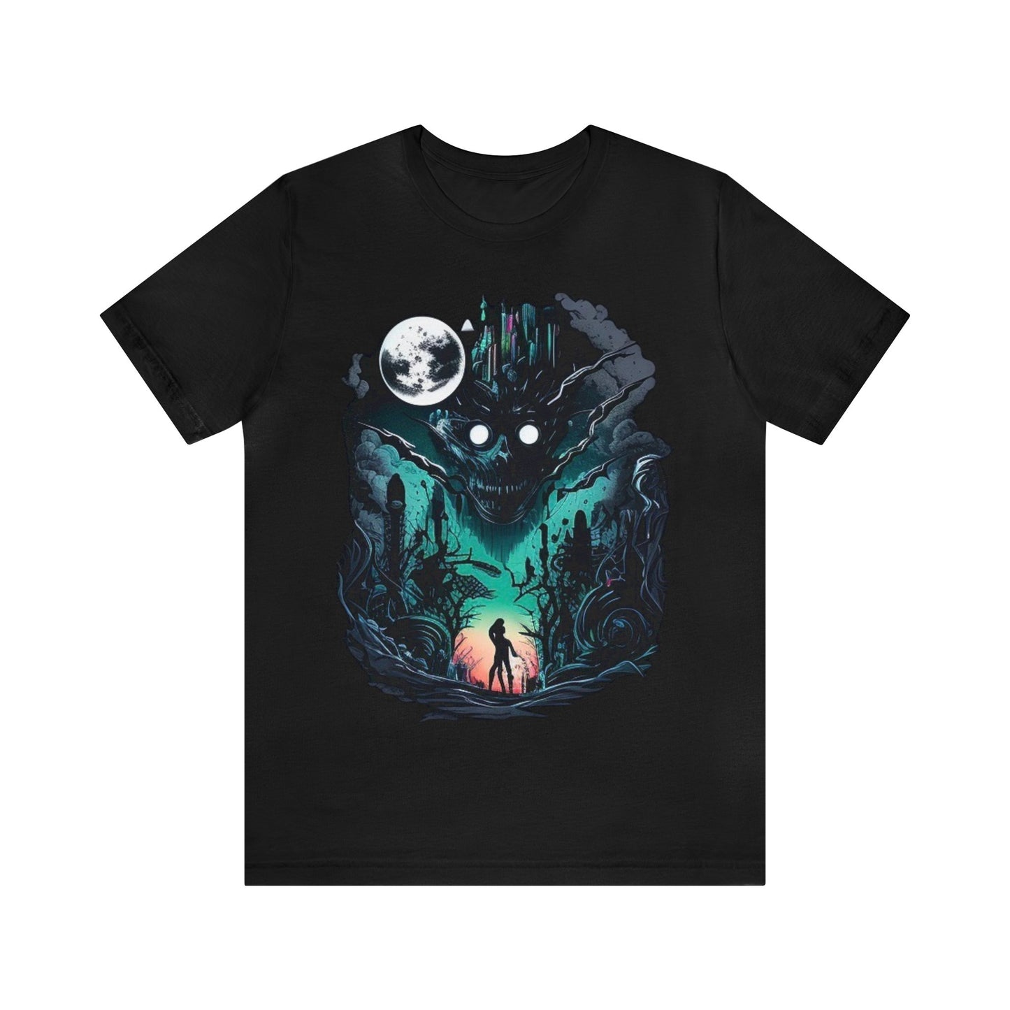 inner demons journey night trippy Unisex Jersey Short Sleeve Tee