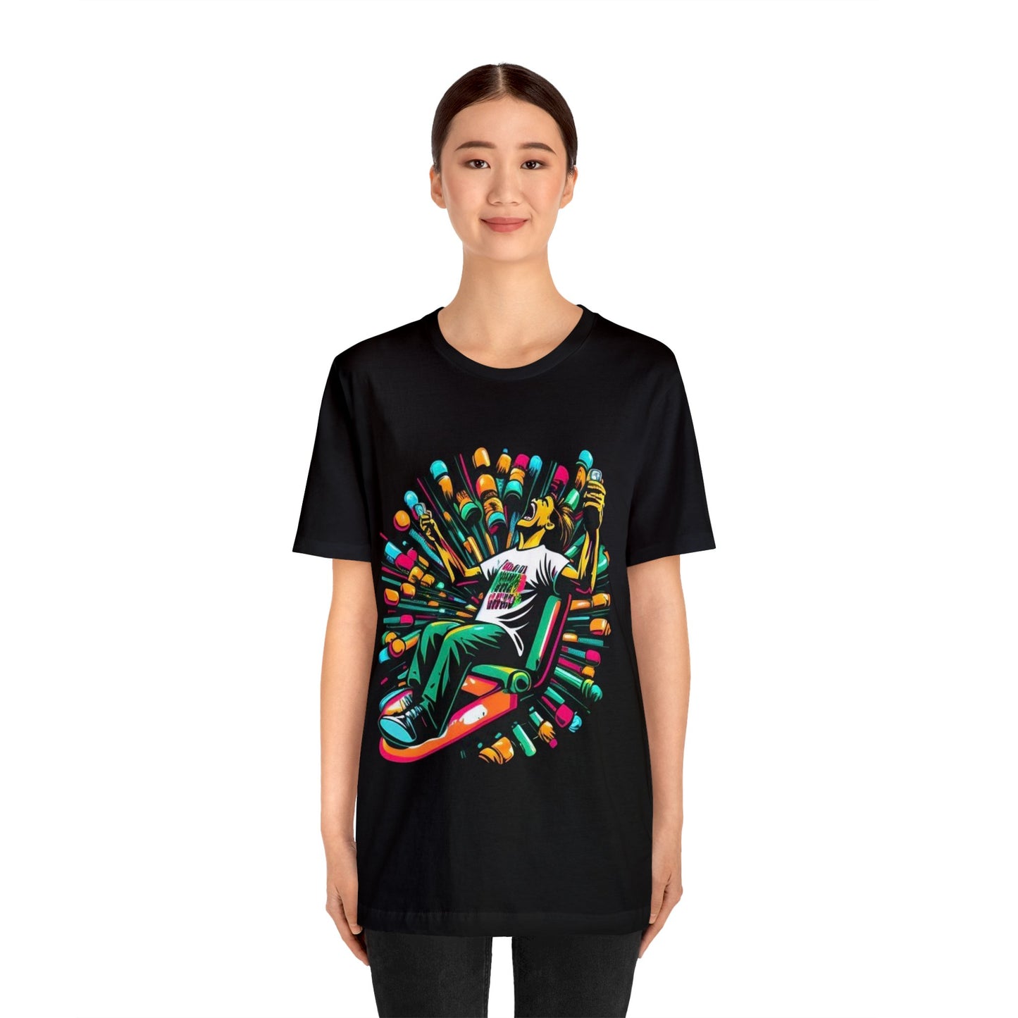 addiction symbolized trippy Unisex Jersey Short Sleeve Tee