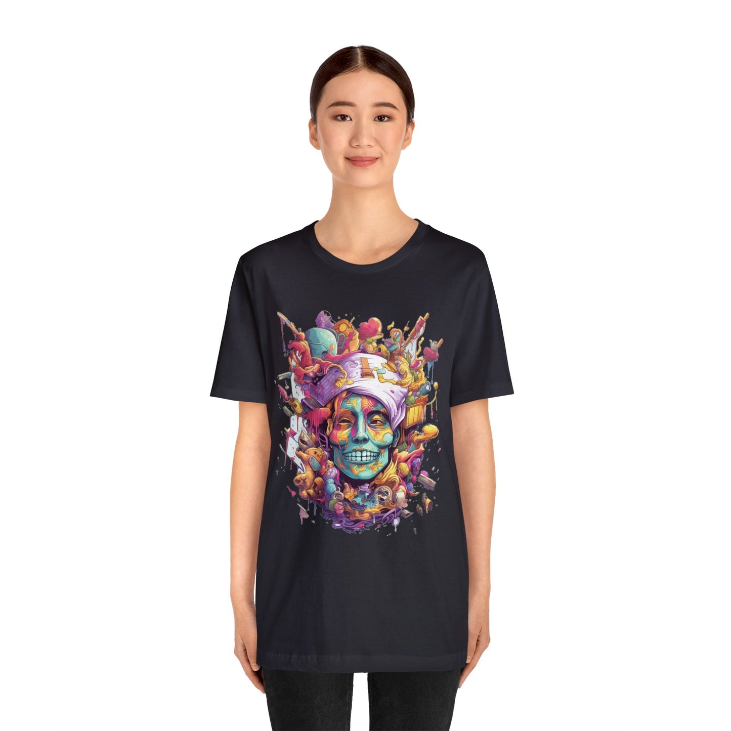 crazy melting trippy colorful Unisex Jersey Short Sleeve Tee