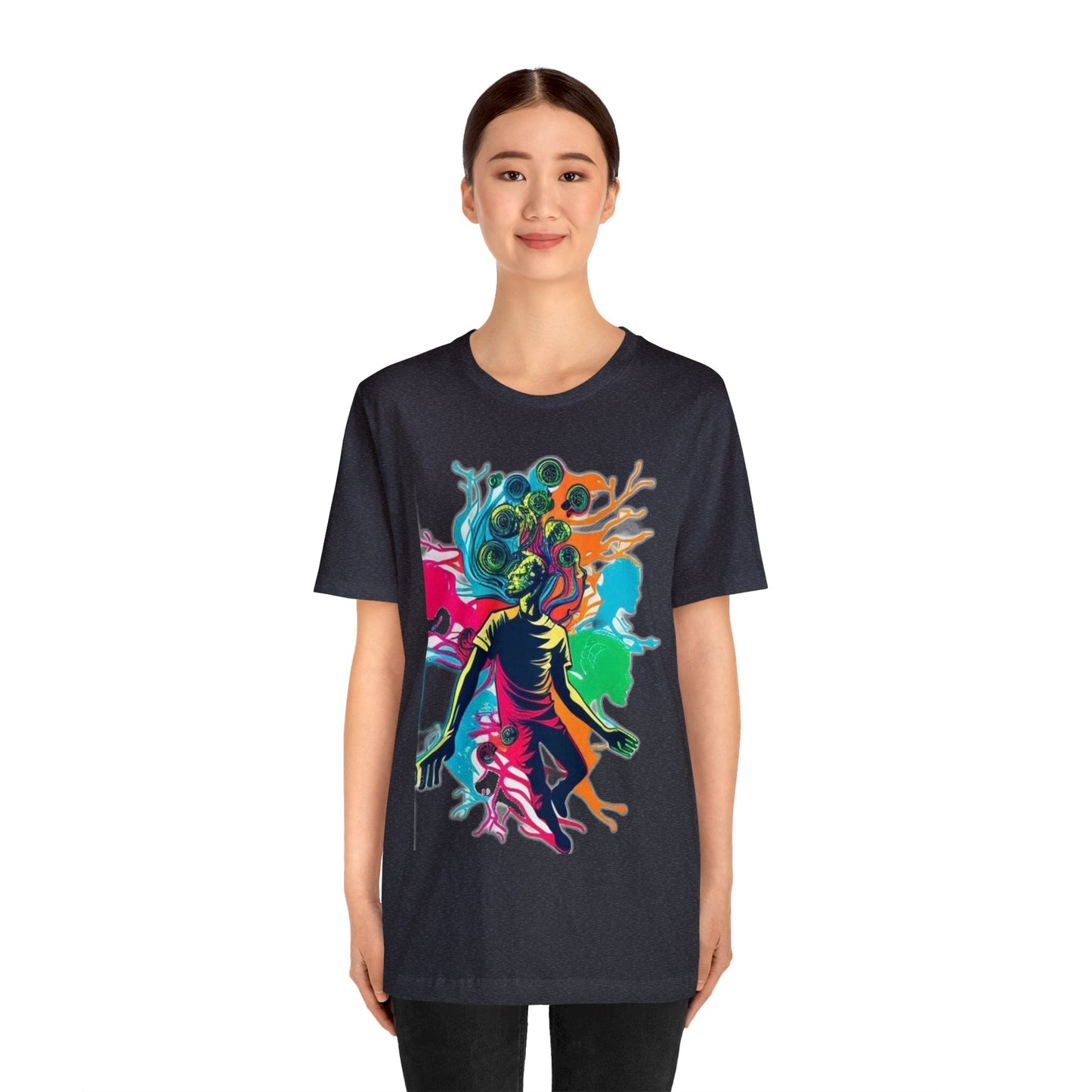 introspective trippy colorful Unisex Jersey Short Sleeve Tee