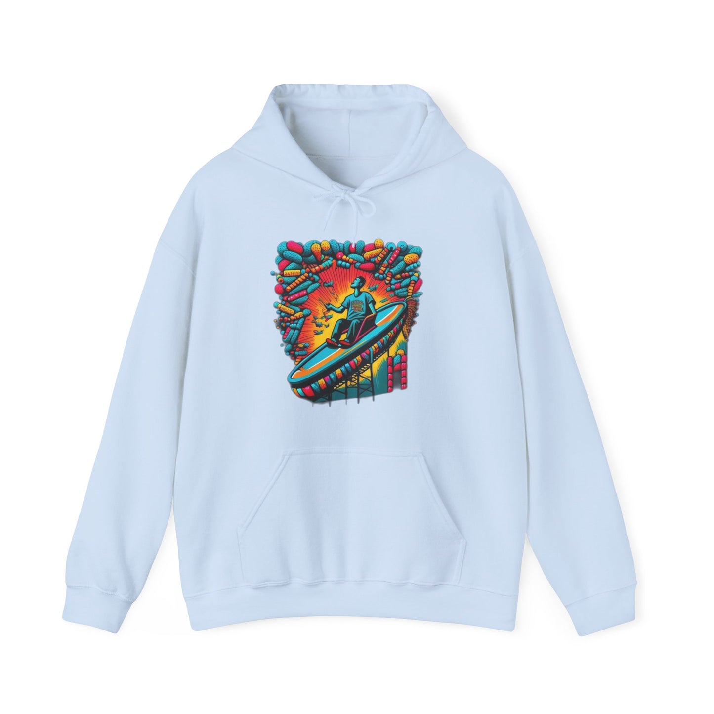 colorful trippy  Unisex Heavy Blend™ Hooded Sweatshirt