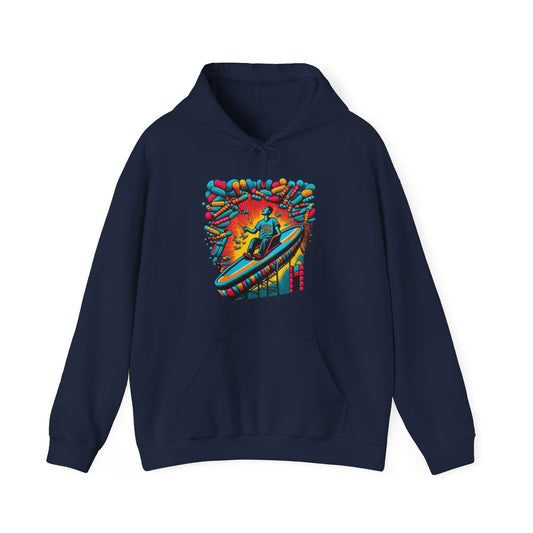 colorful trippy  Unisex Heavy Blend™ Hooded Sweatshirt