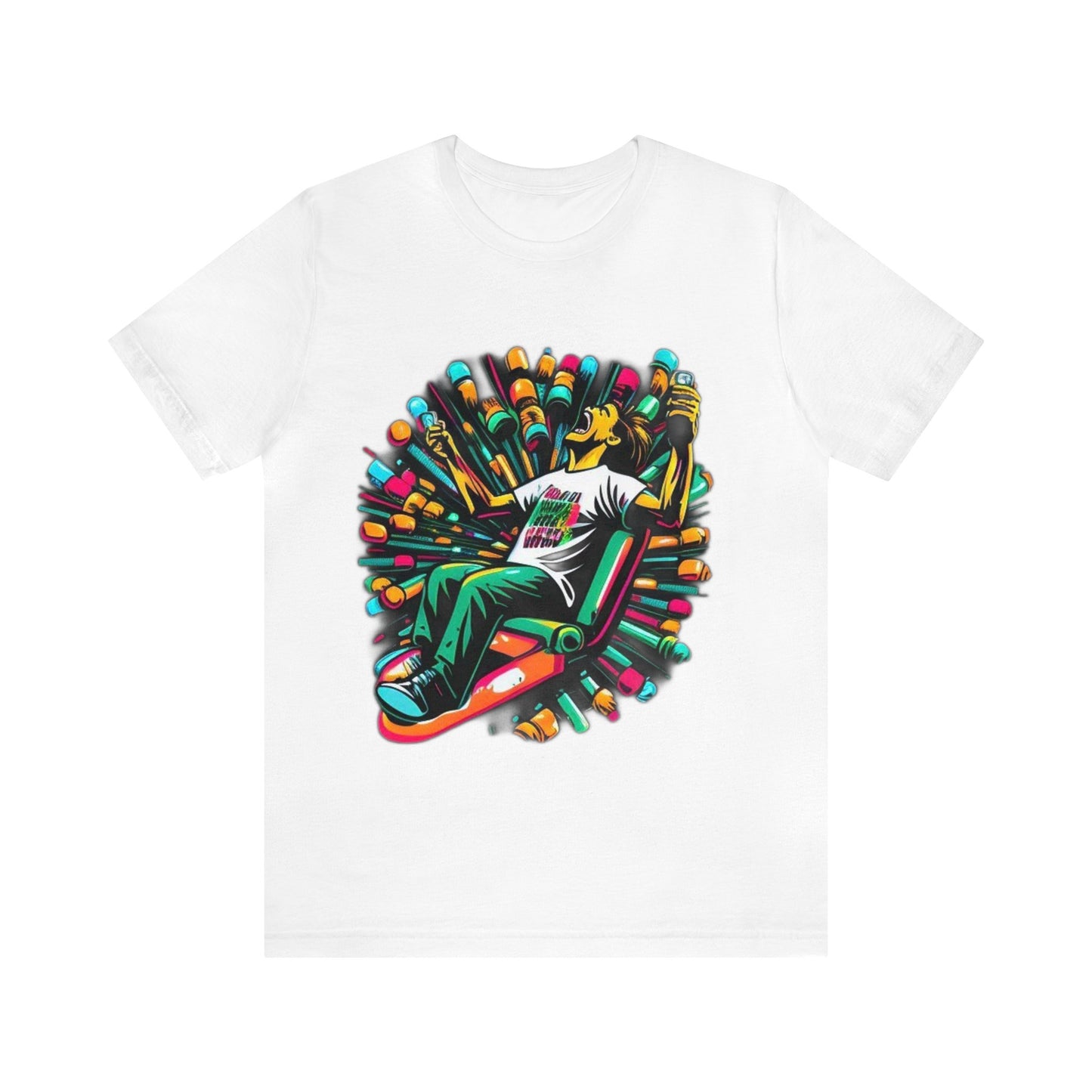 addiction symbolized trippy Unisex Jersey Short Sleeve Tee