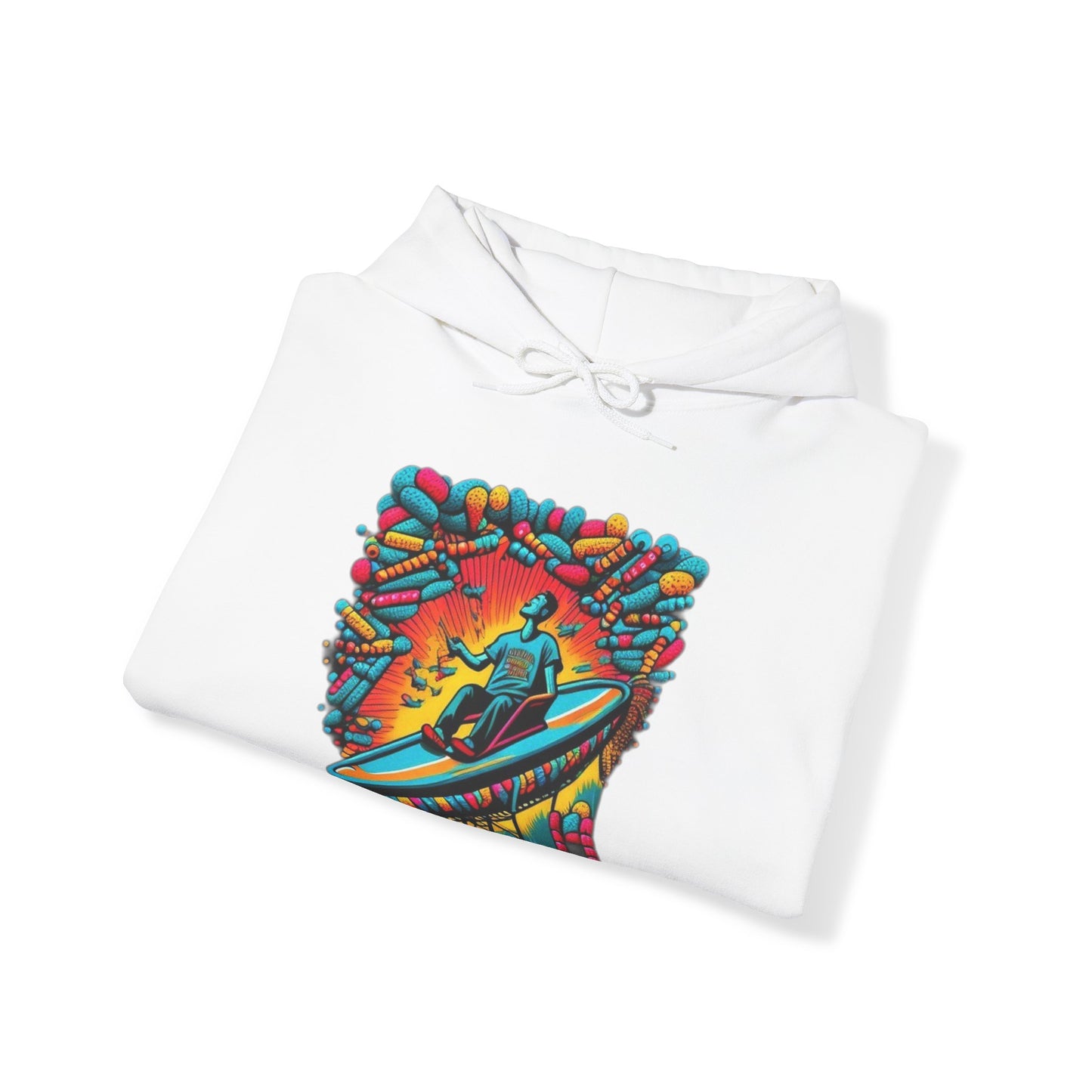 colorful trippy  Unisex Heavy Blend™ Hooded Sweatshirt