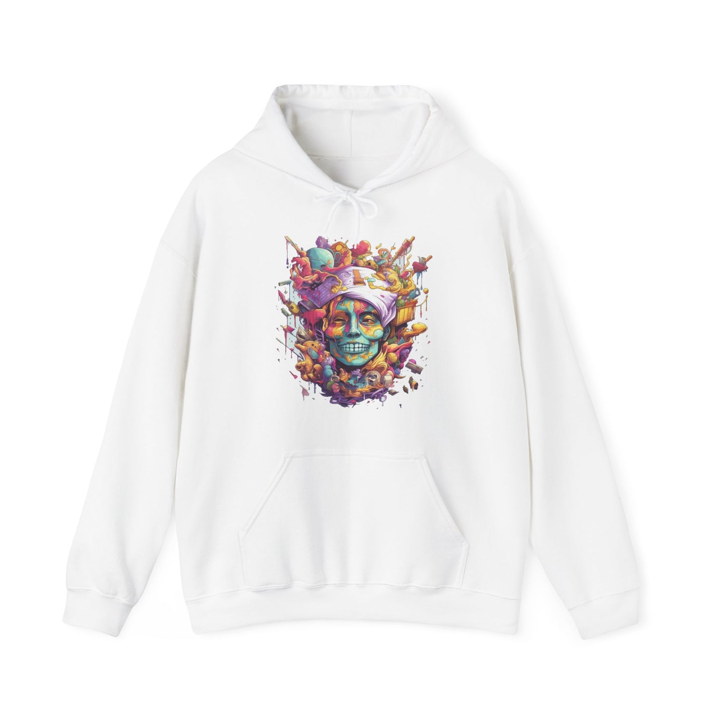 crazy melting trippy colorful Unisex Heavy Blend™ Hooded Sweatshirt