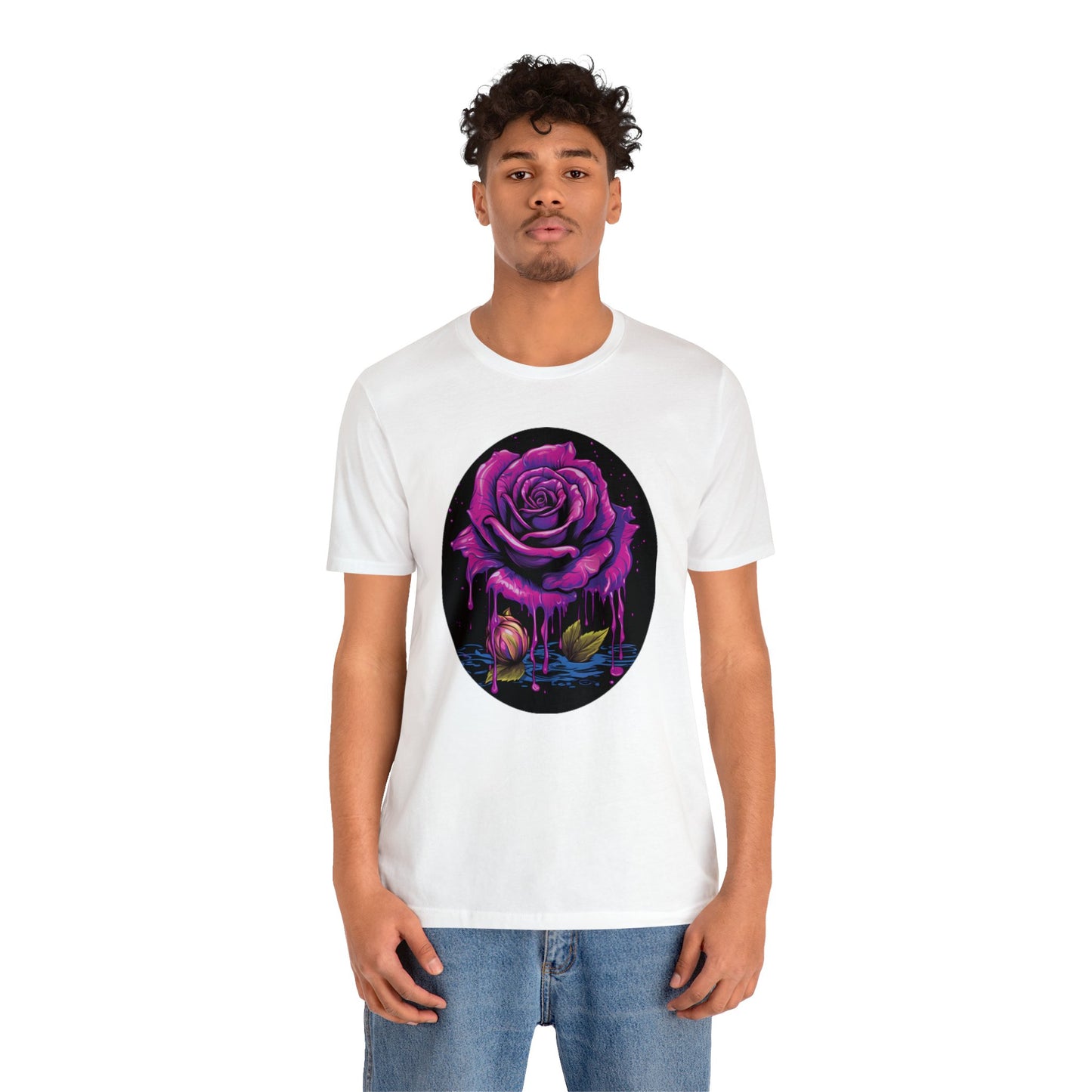 melting purple rose Unisex Jersey Short Sleeve Tee