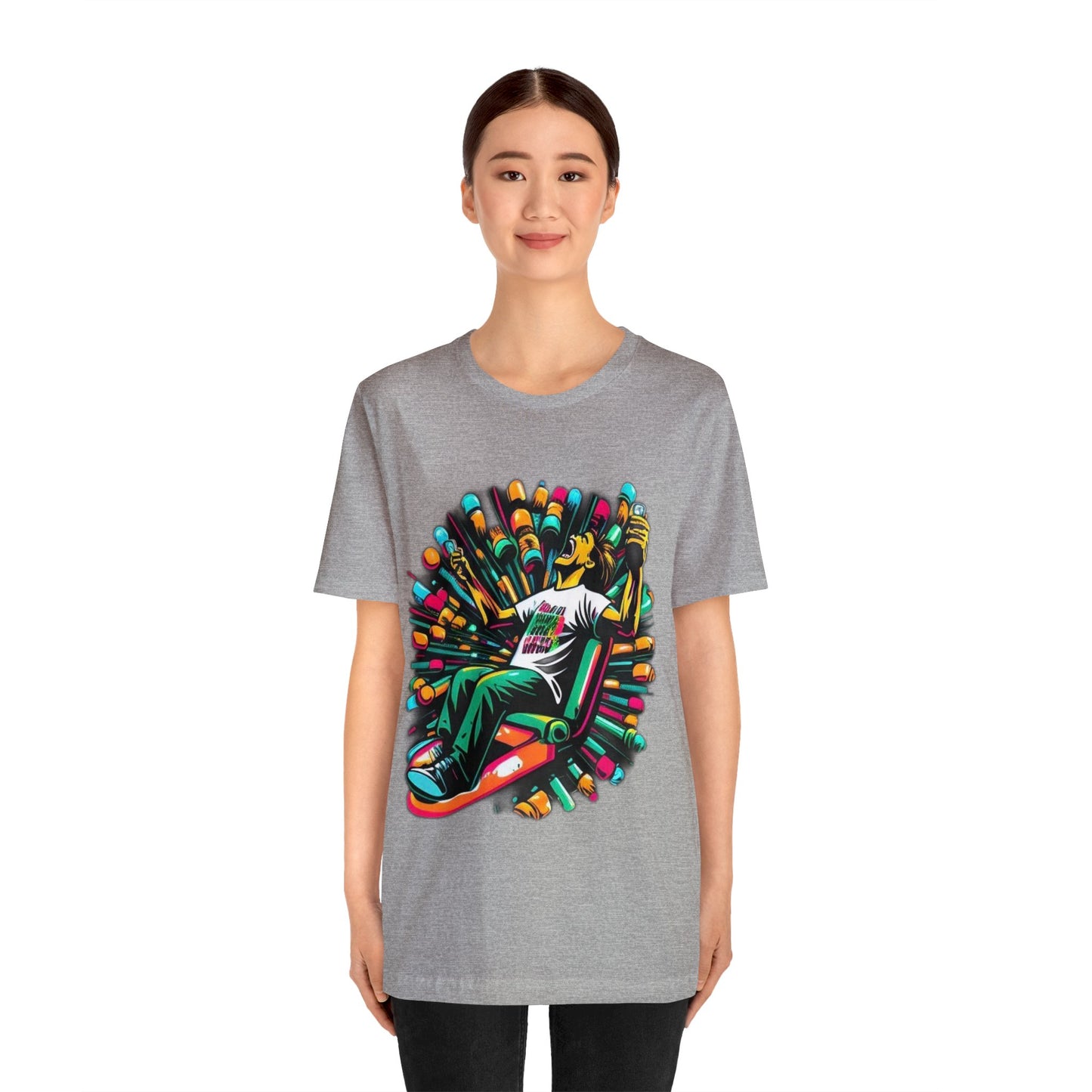 addiction symbolized trippy Unisex Jersey Short Sleeve Tee