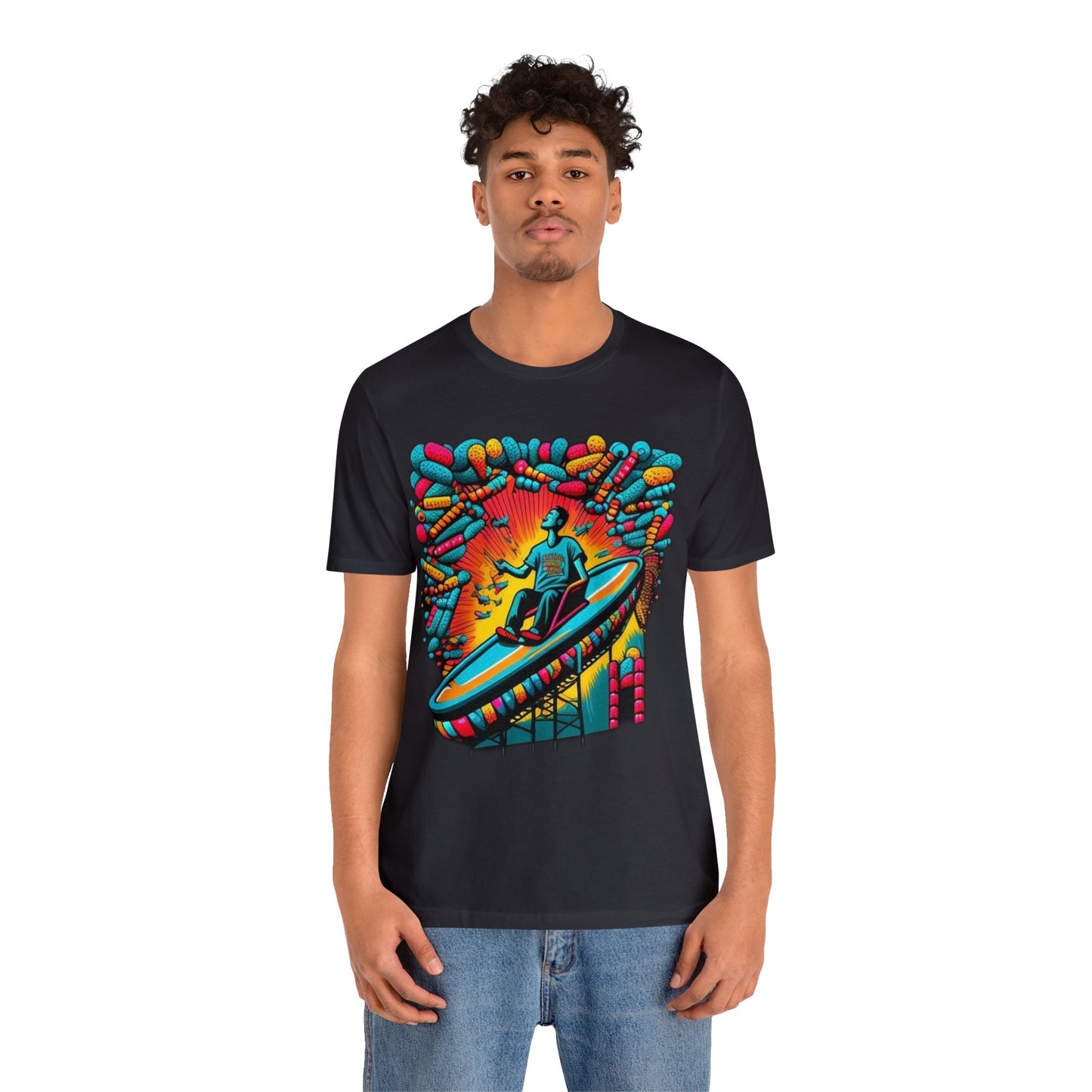 colorful trippy Unisex Jersey Short Sleeve Tee