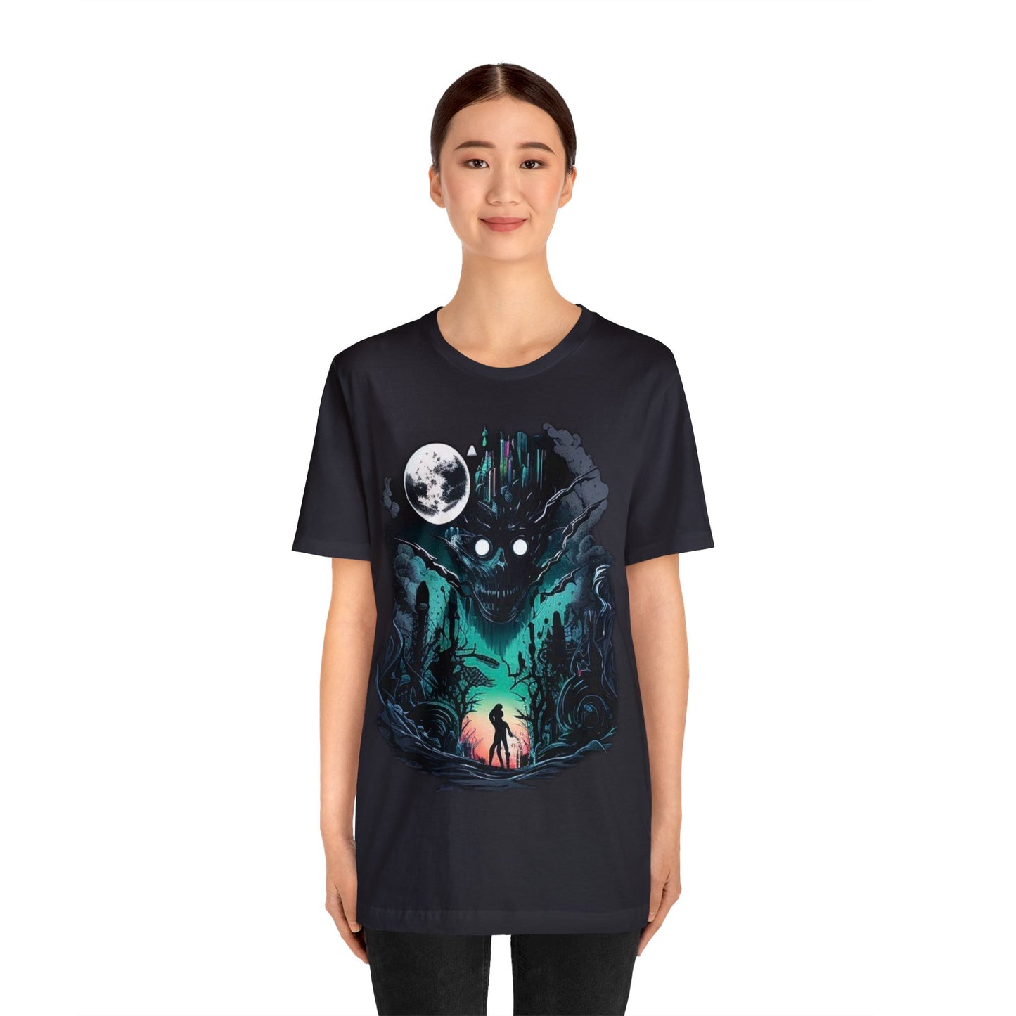 inner demons journey night trippy Unisex Jersey Short Sleeve Tee