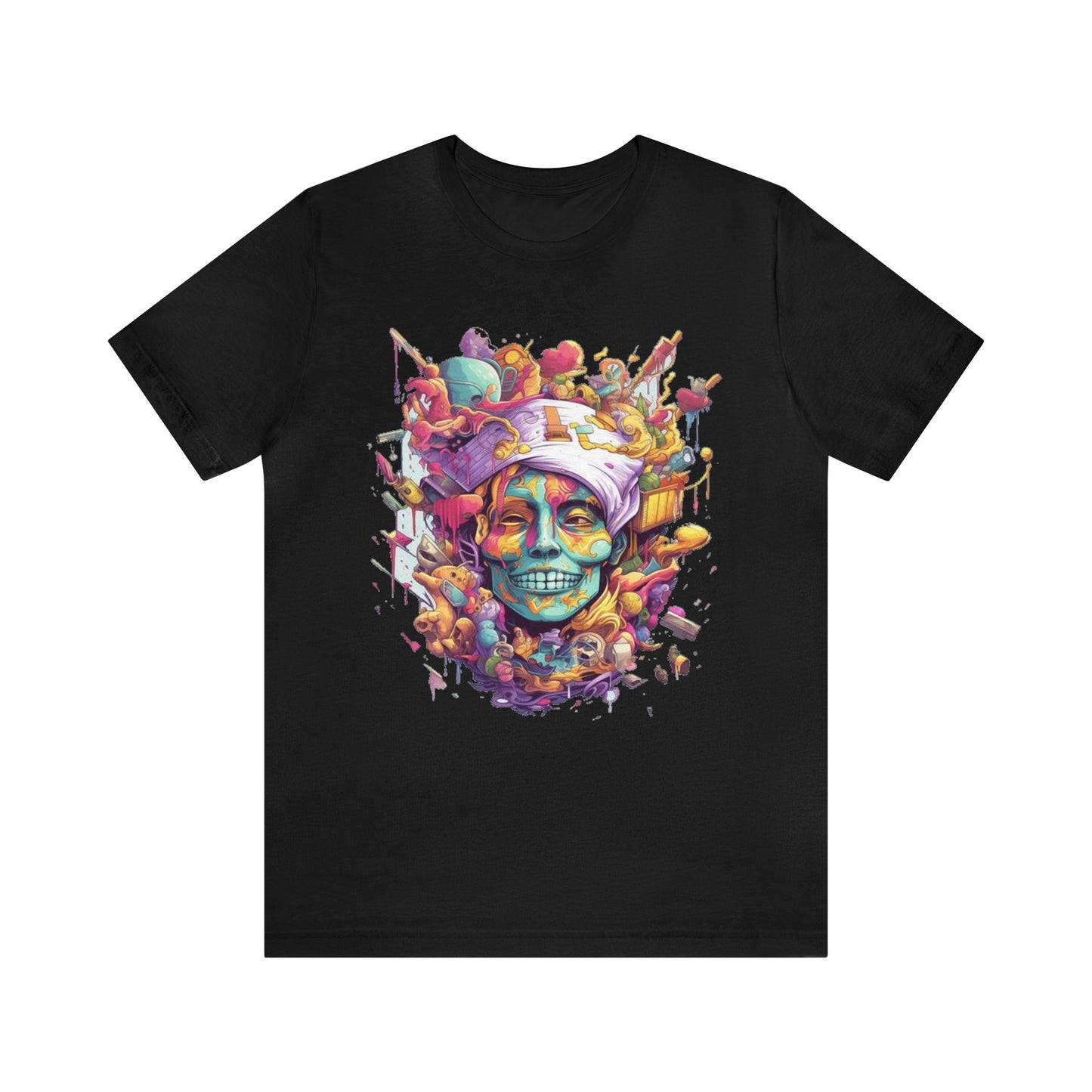 crazy melting trippy colorful Unisex Jersey Short Sleeve Tee