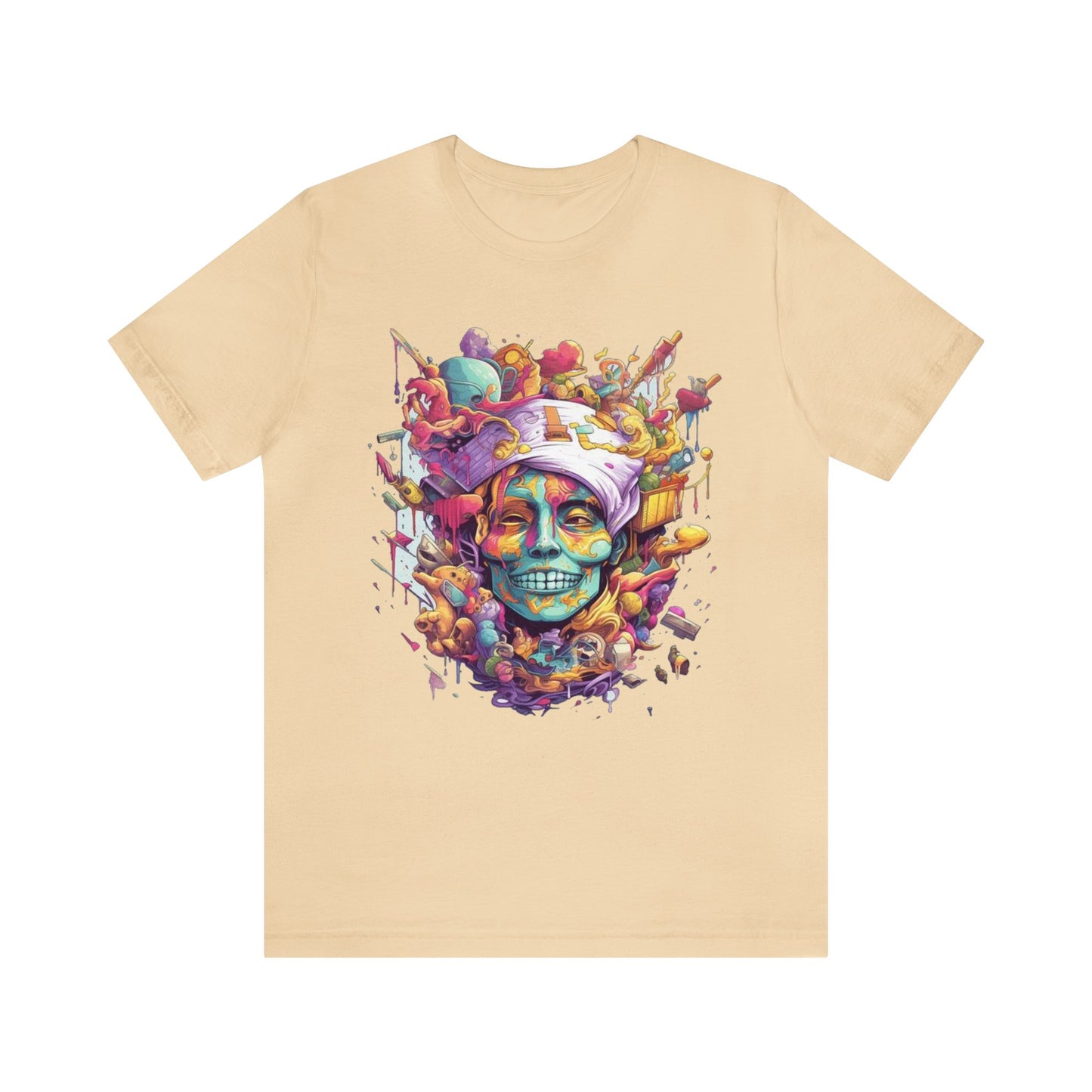 crazy melting trippy colorful Unisex Jersey Short Sleeve Tee