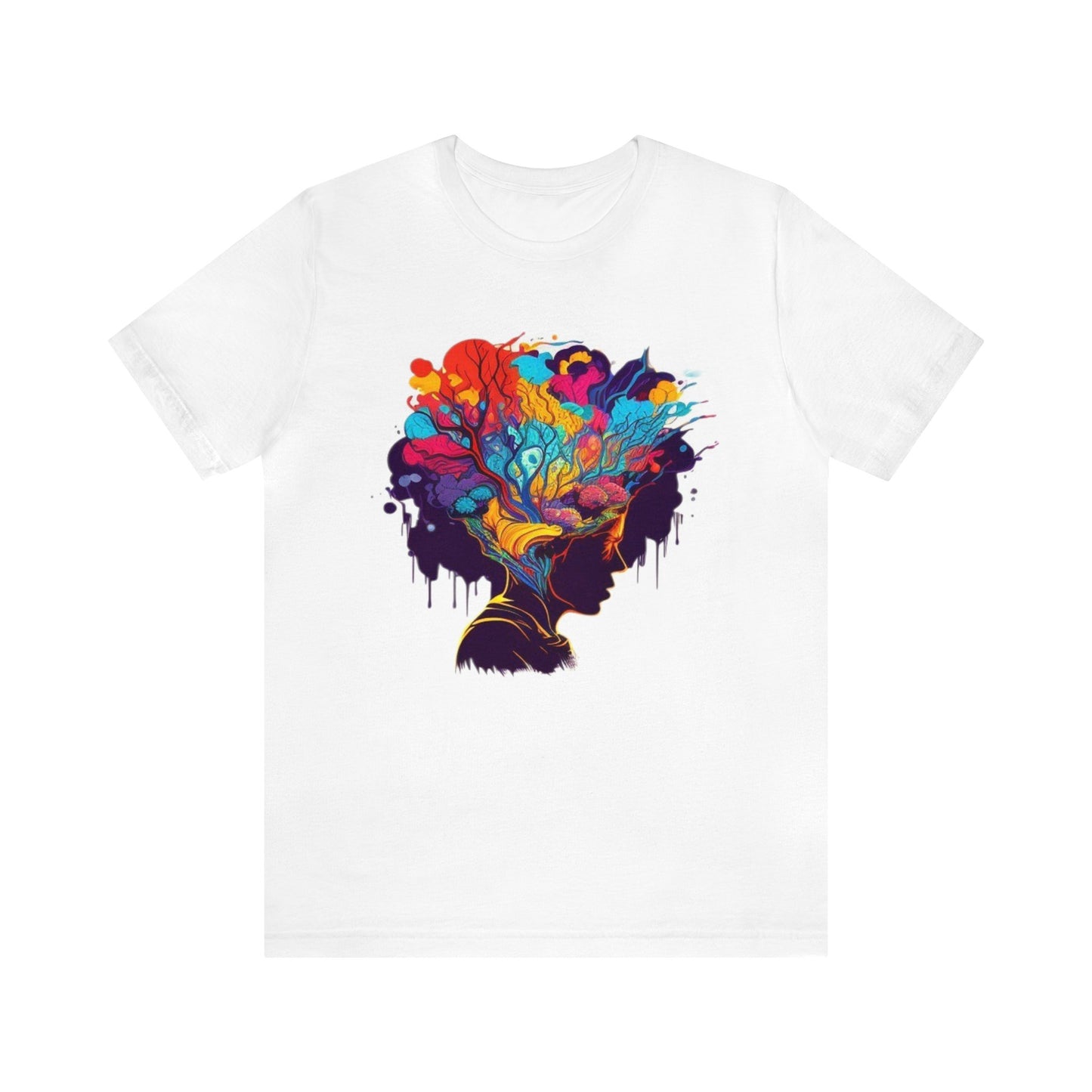 mind blown introspective colorful trippy Unisex Jersey Short Sleeve Tee