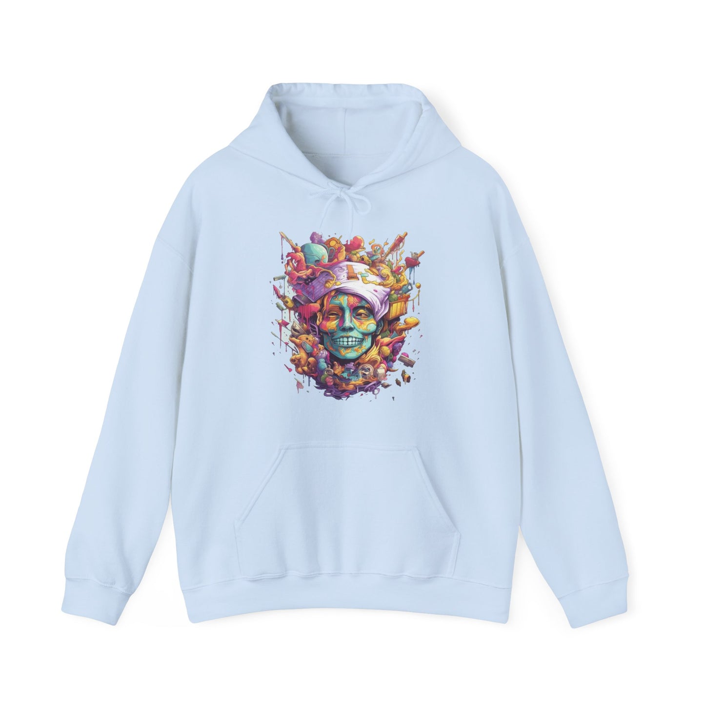 crazy melting trippy colorful Unisex Heavy Blend™ Hooded Sweatshirt