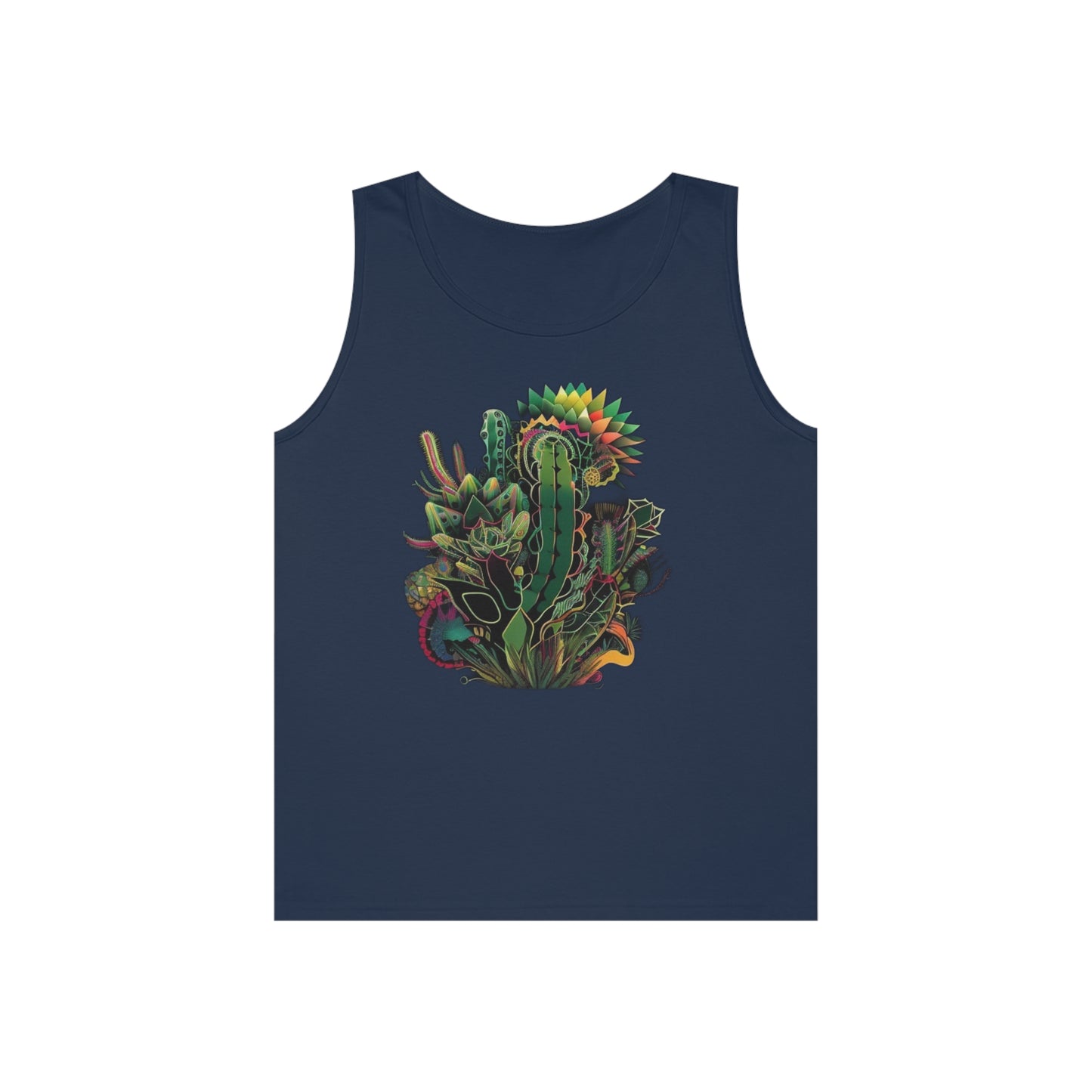 bright cactus Unisex Heavy Cotton Tank Top