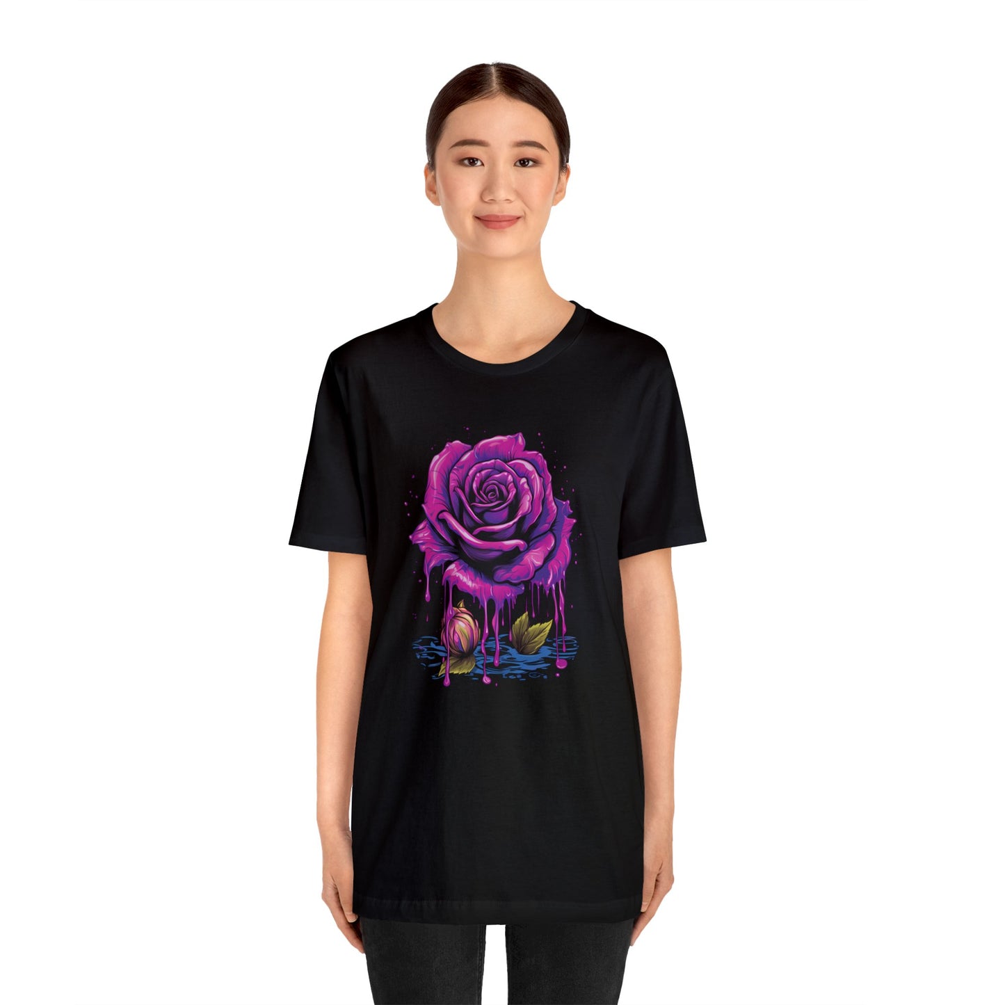 melting purple rose Unisex Jersey Short Sleeve Tee