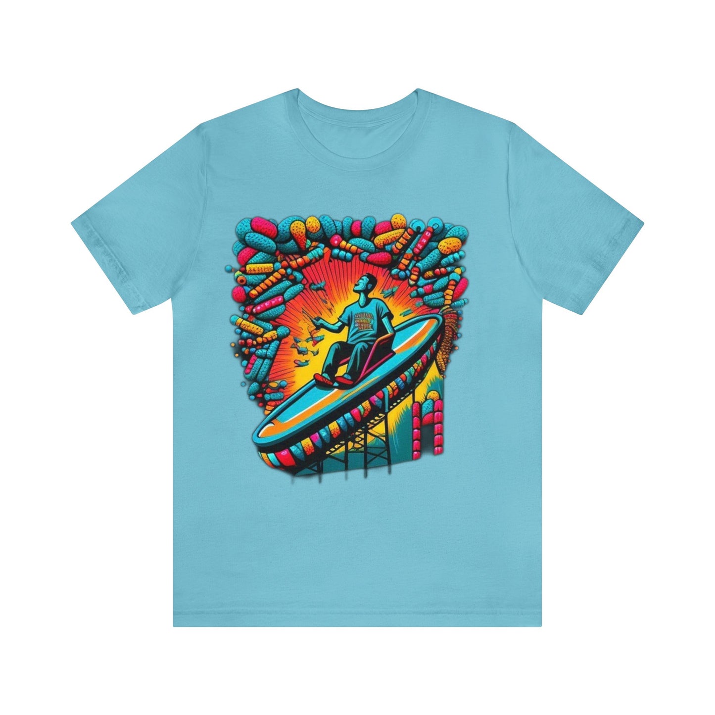 colorful trippy Unisex Jersey Short Sleeve Tee