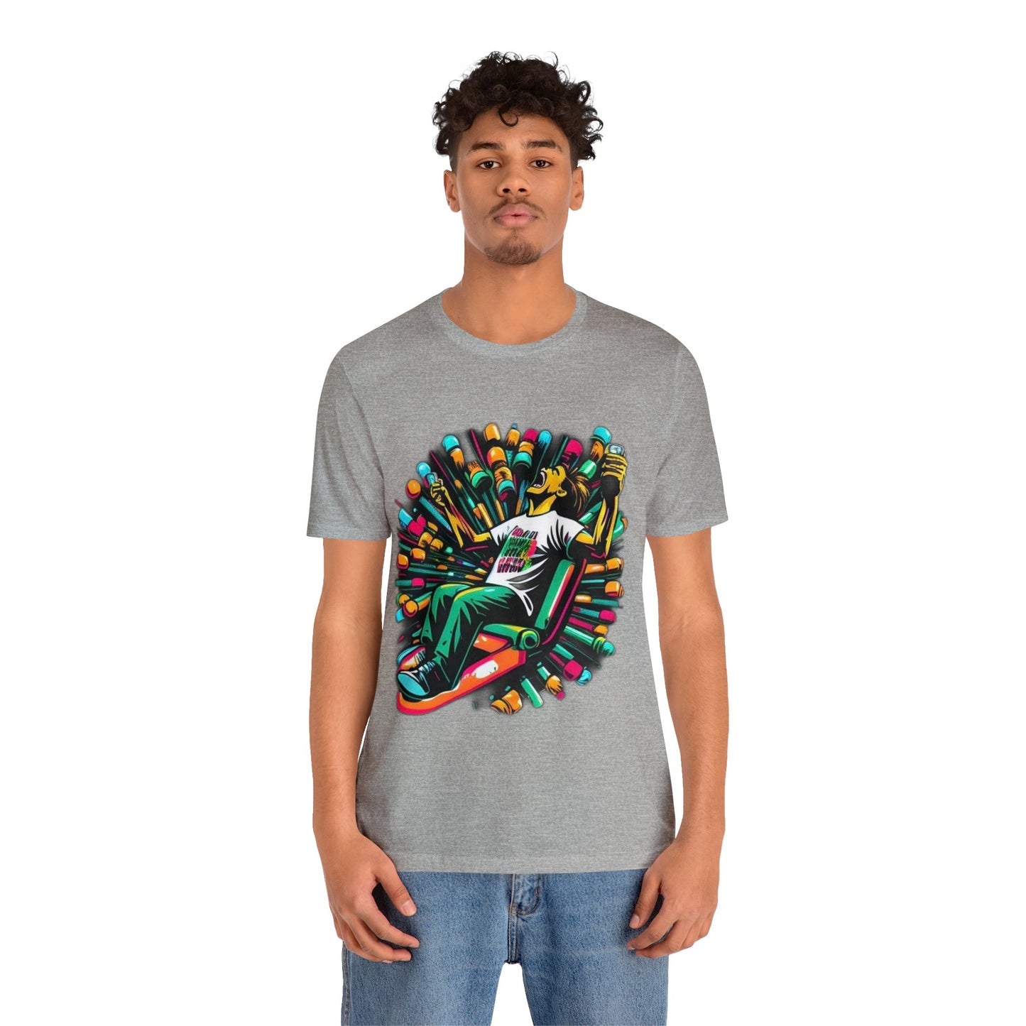 addiction symbolized trippy Unisex Jersey Short Sleeve Tee