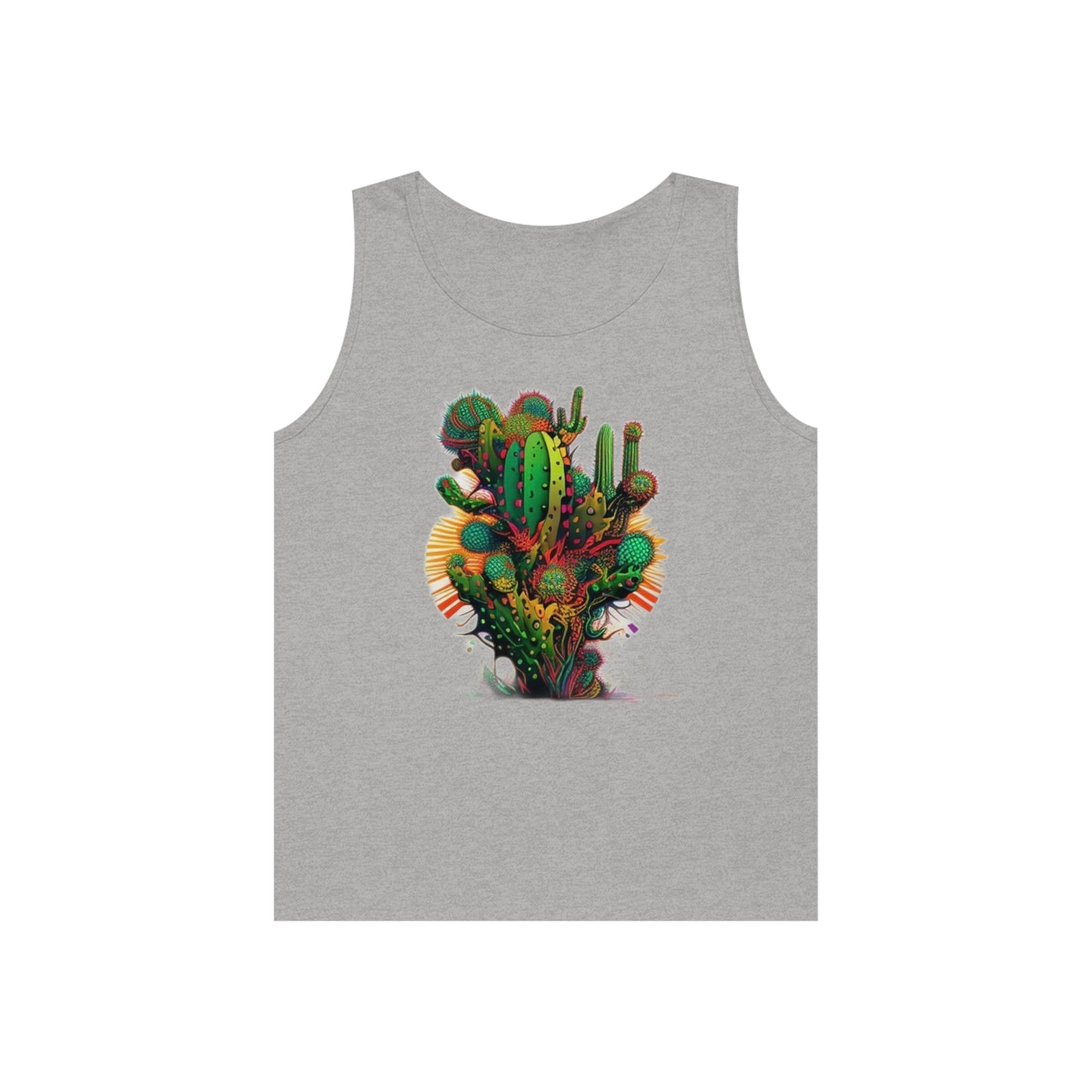 bright cactus Unisex Heavy Cotton Tank Top