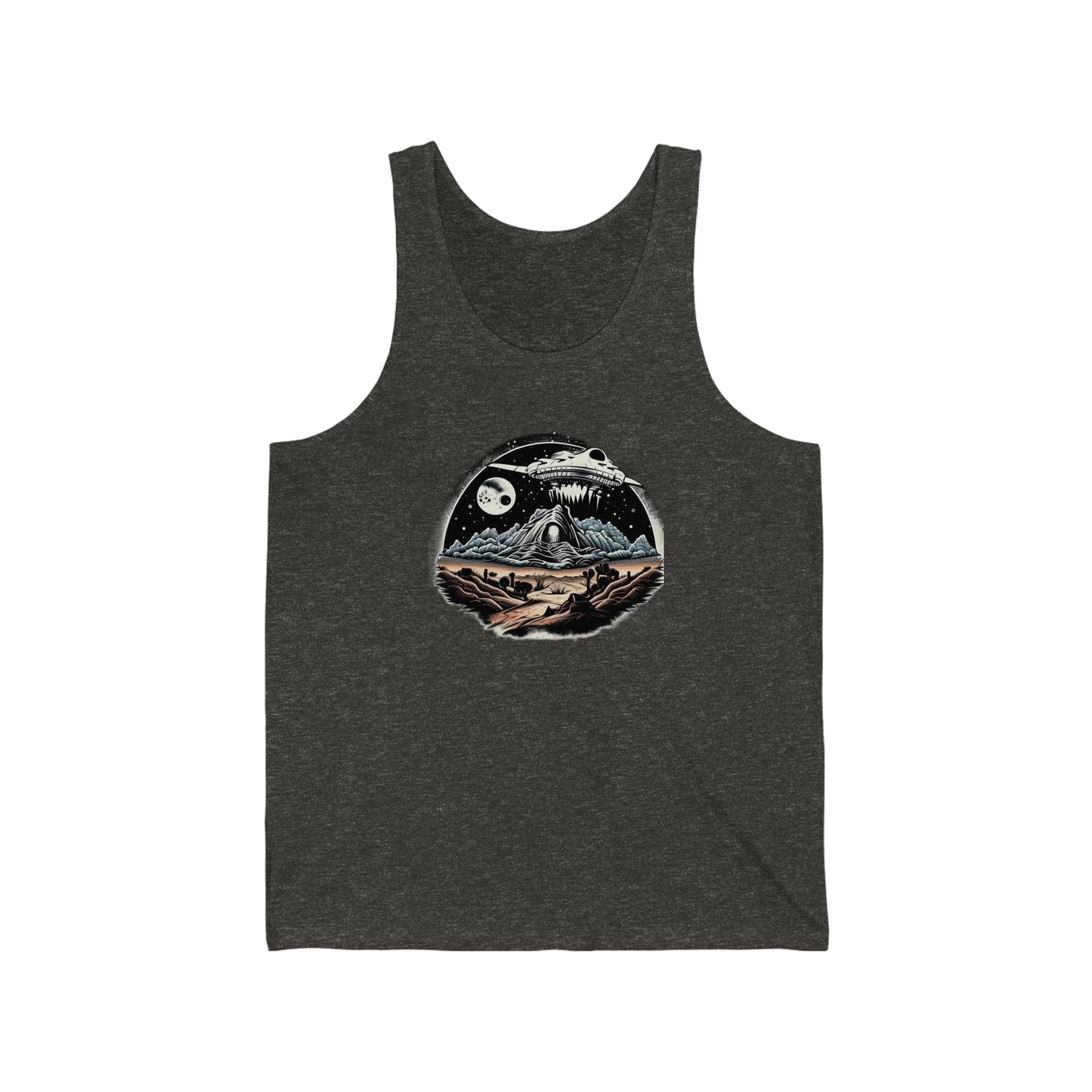 space ship trippy Unisex Jersey Tank