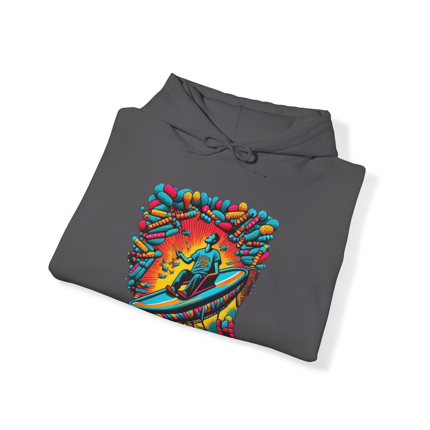 colorful trippy  Unisex Heavy Blend™ Hooded Sweatshirt