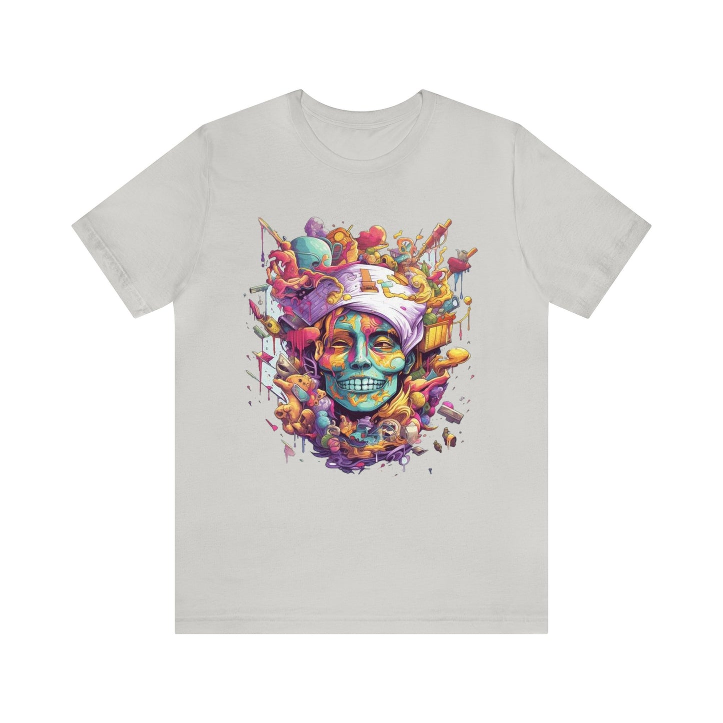 crazy melting trippy colorful Unisex Jersey Short Sleeve Tee