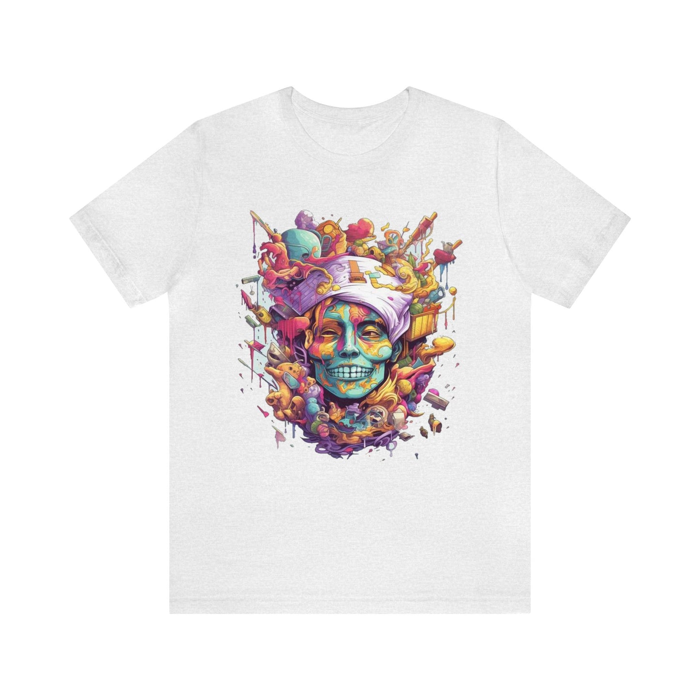 crazy melting trippy colorful Unisex Jersey Short Sleeve Tee