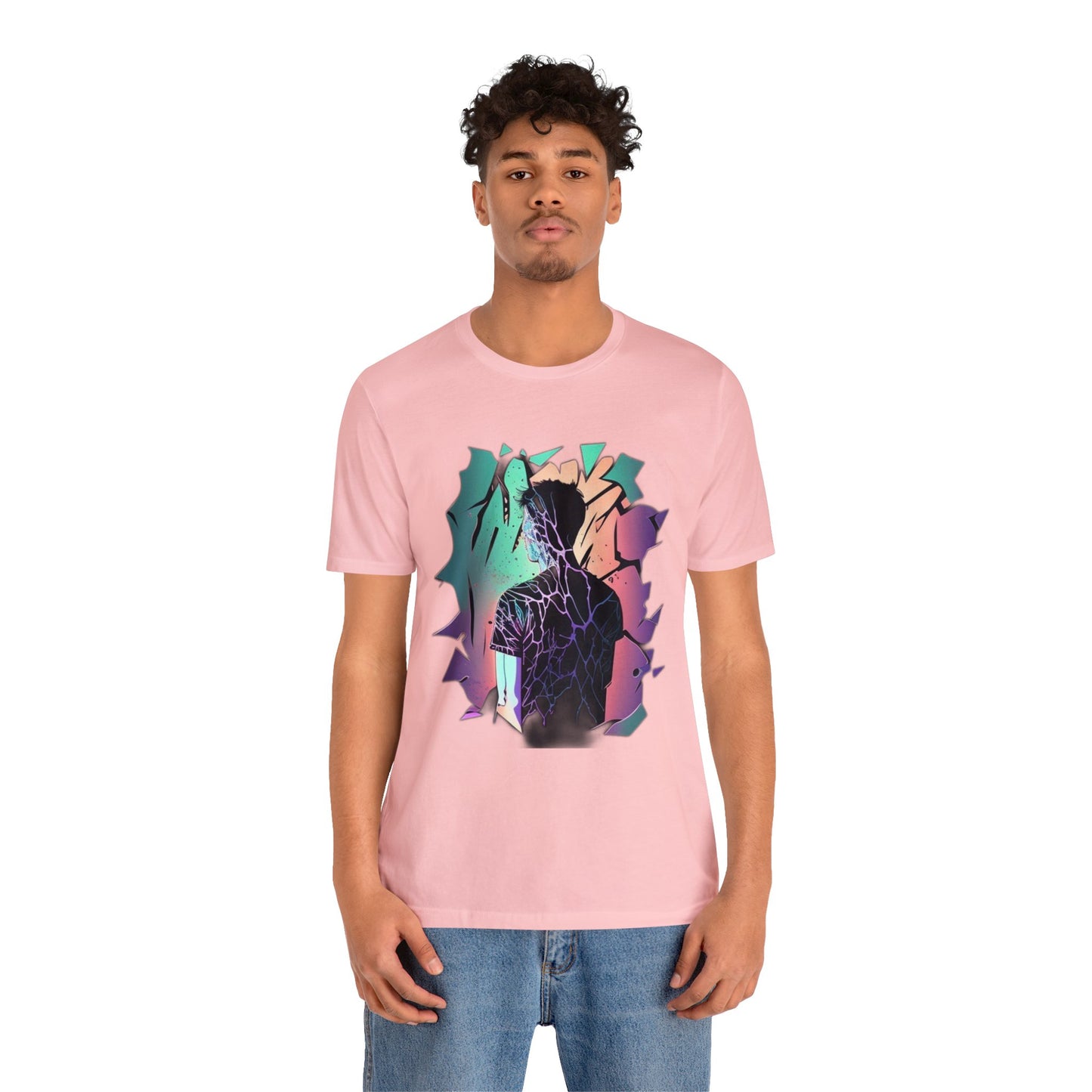 introspective trippy colorful Unisex Jersey Short Sleeve Tee