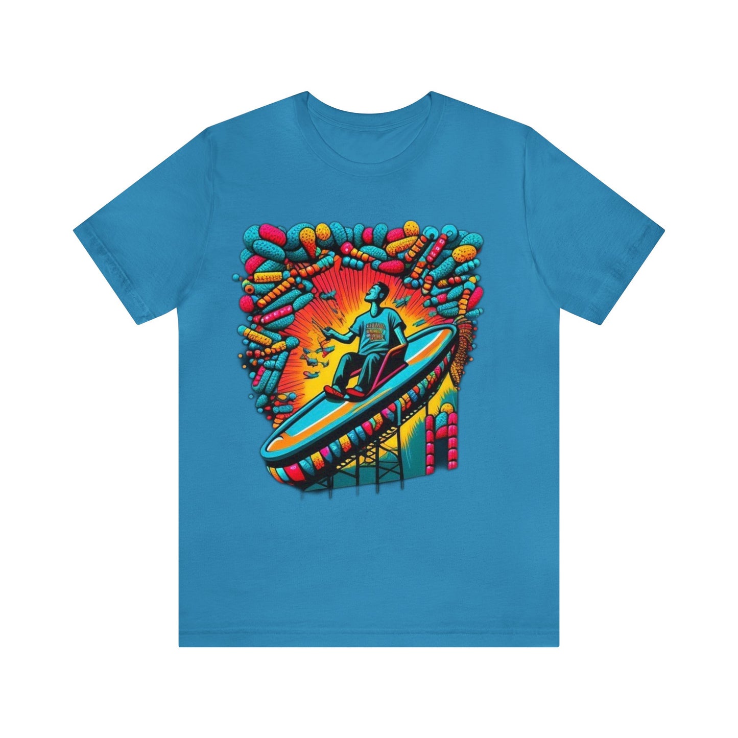 colorful trippy Unisex Jersey Short Sleeve Tee