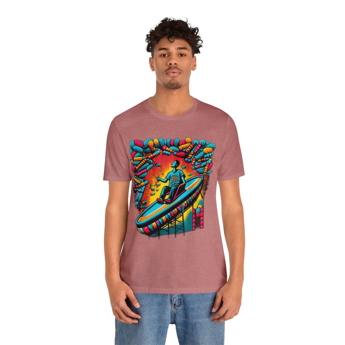 colorful trippy Unisex Jersey Short Sleeve Tee