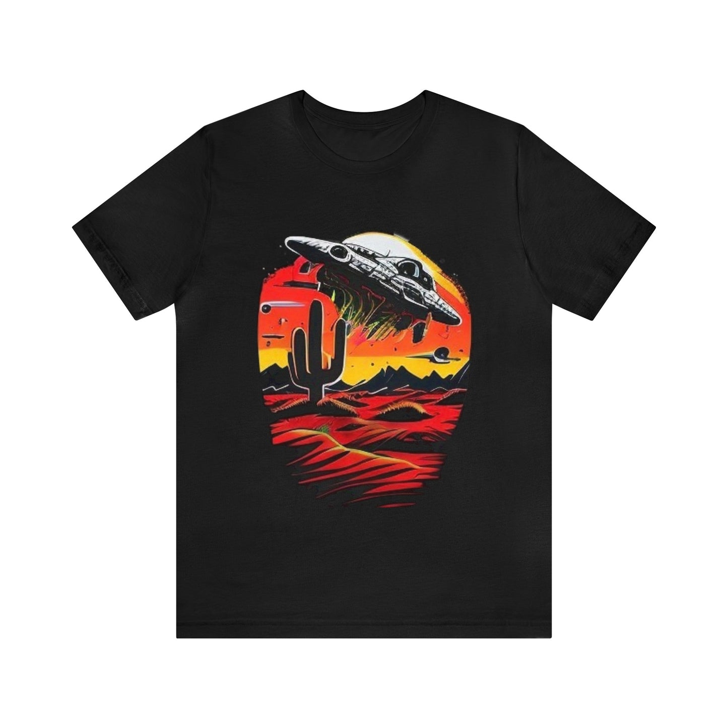 space ship trippy Unisex Jersey Short Sleeve Tee