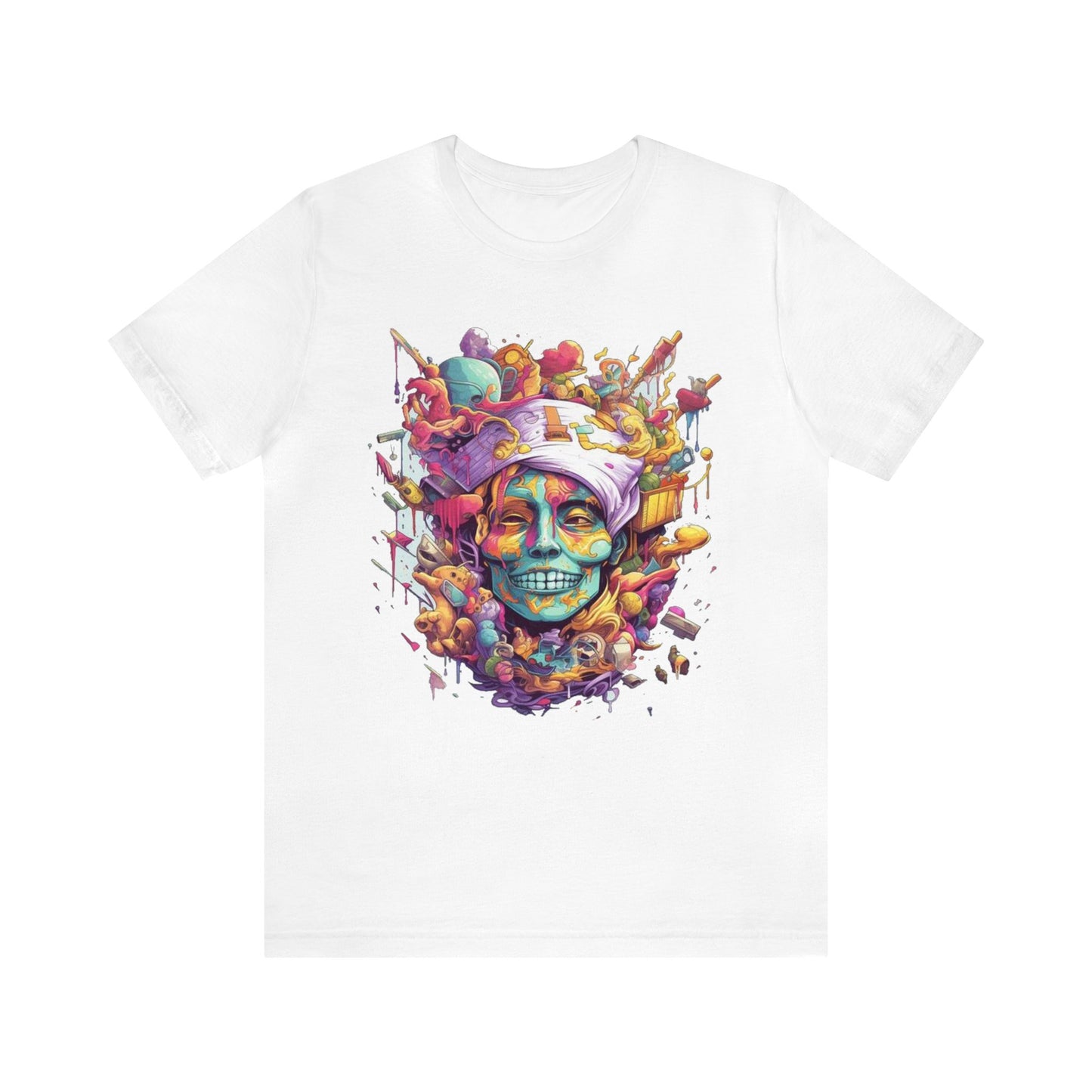 crazy melting trippy colorful Unisex Jersey Short Sleeve Tee