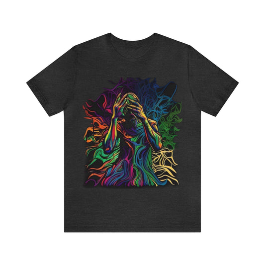 introspective trippy colorful Unisex Jersey Short Sleeve Tee