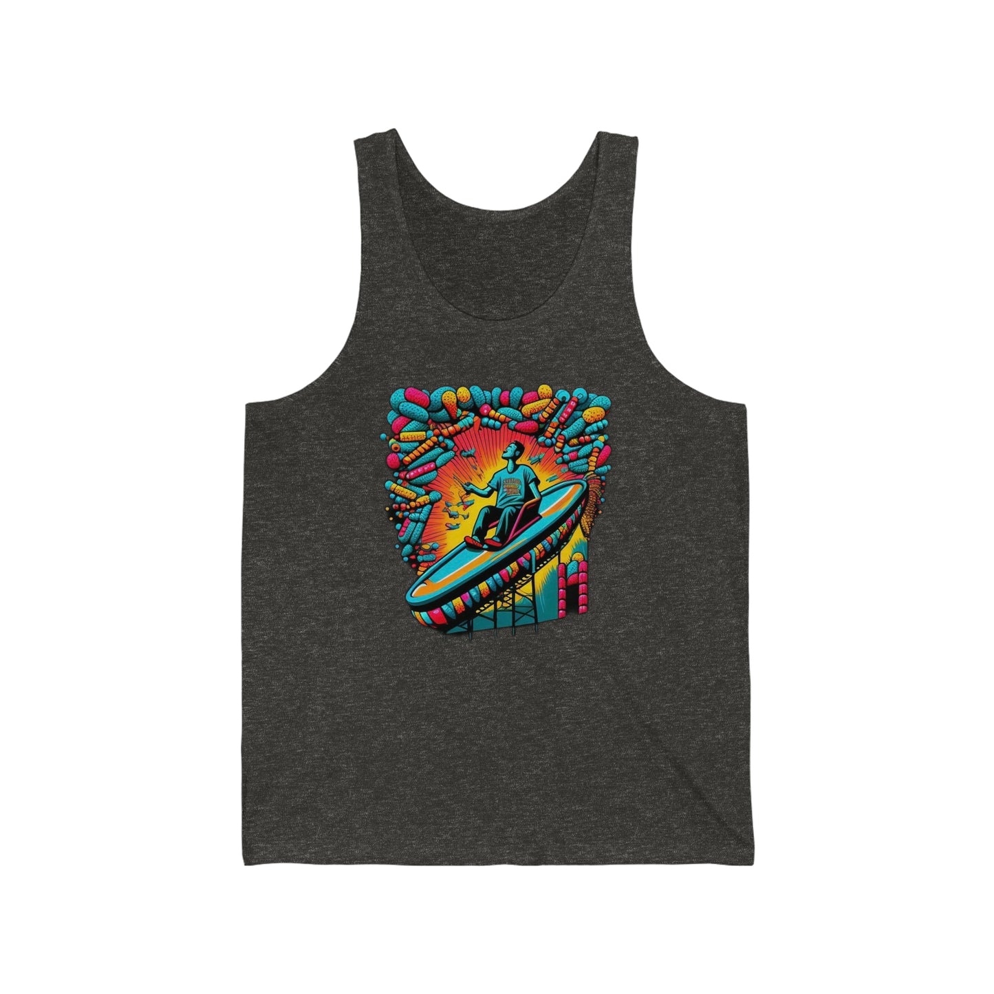 colorful trippy Unisex Jersey Tank