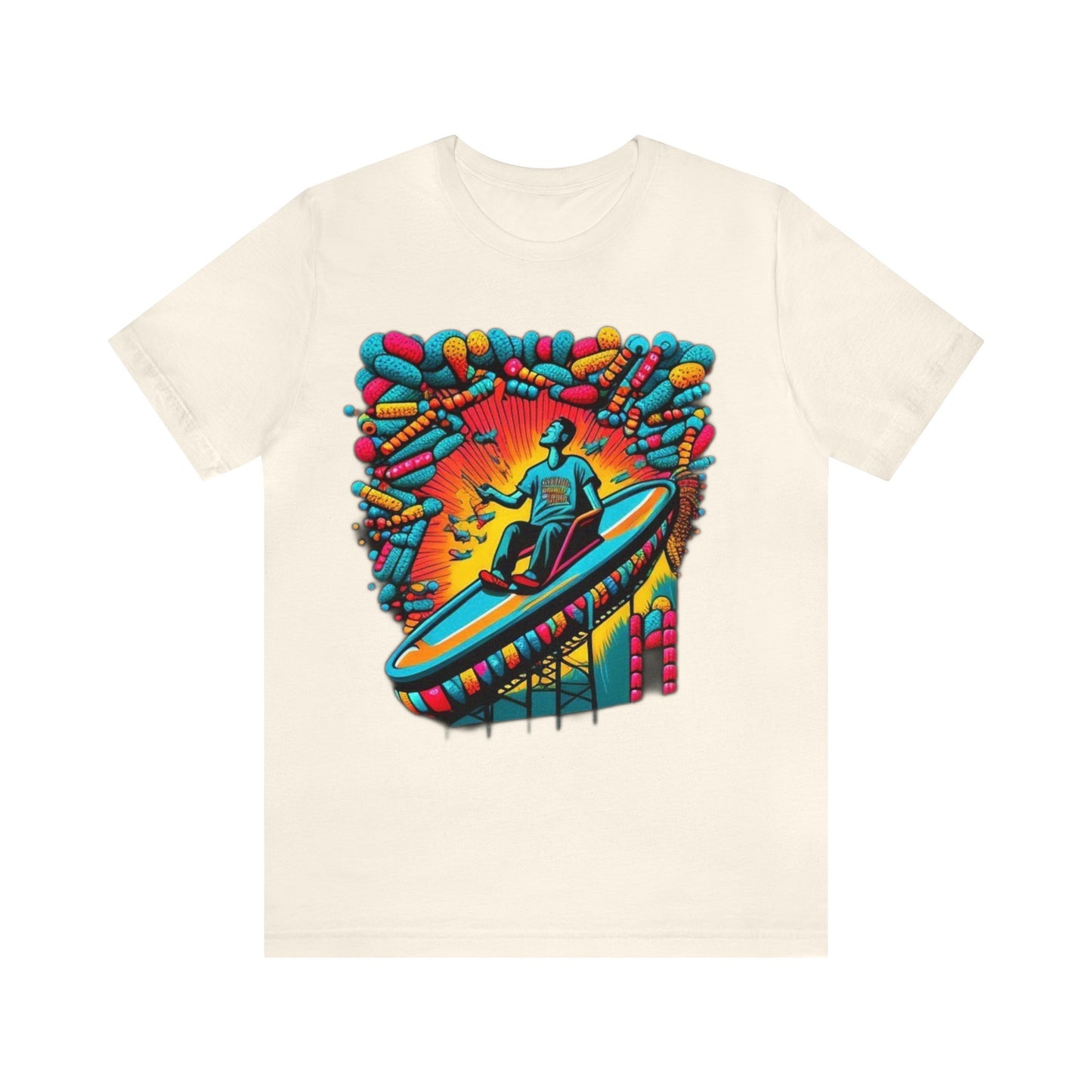 colorful trippy Unisex Jersey Short Sleeve Tee