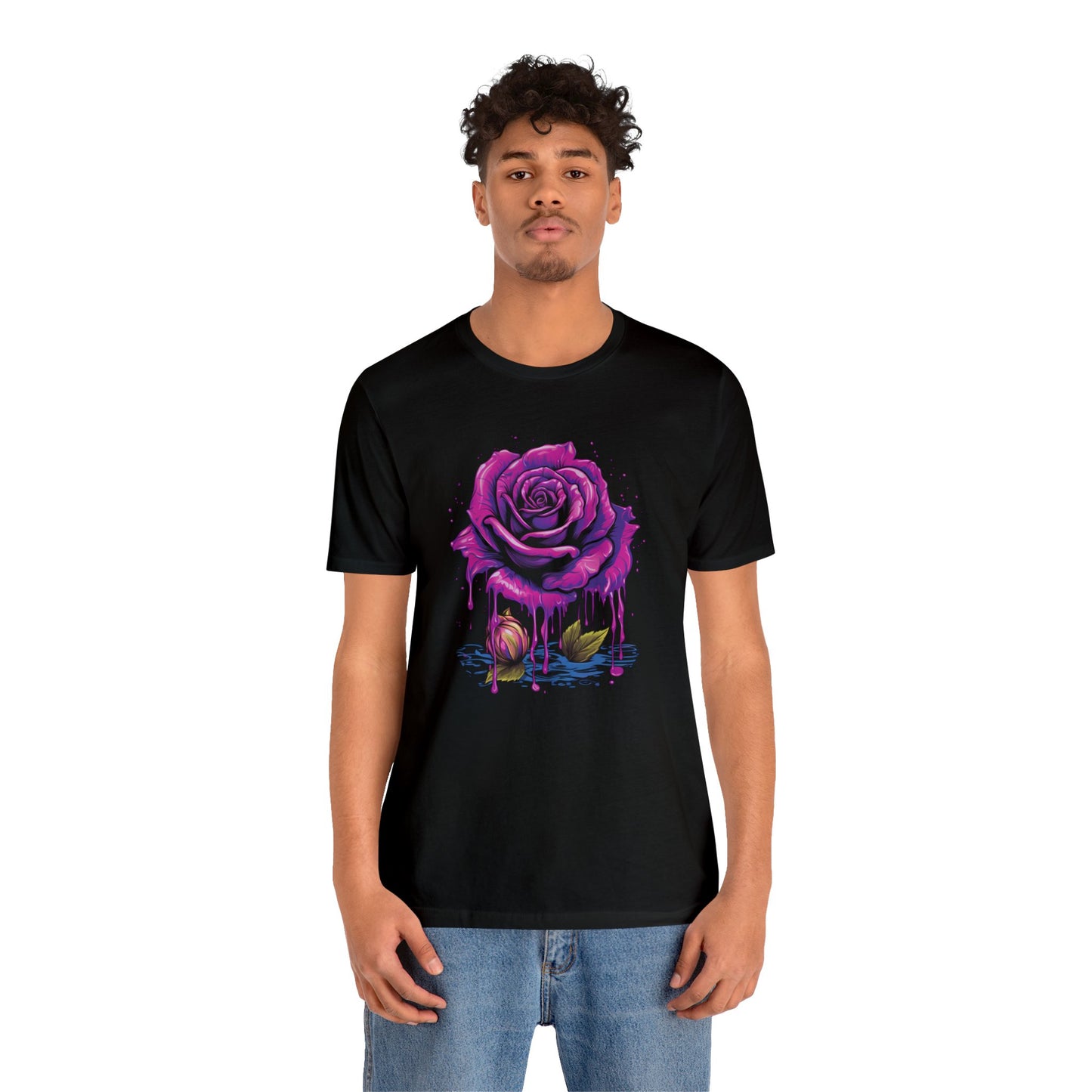 melting purple rose Unisex Jersey Short Sleeve Tee