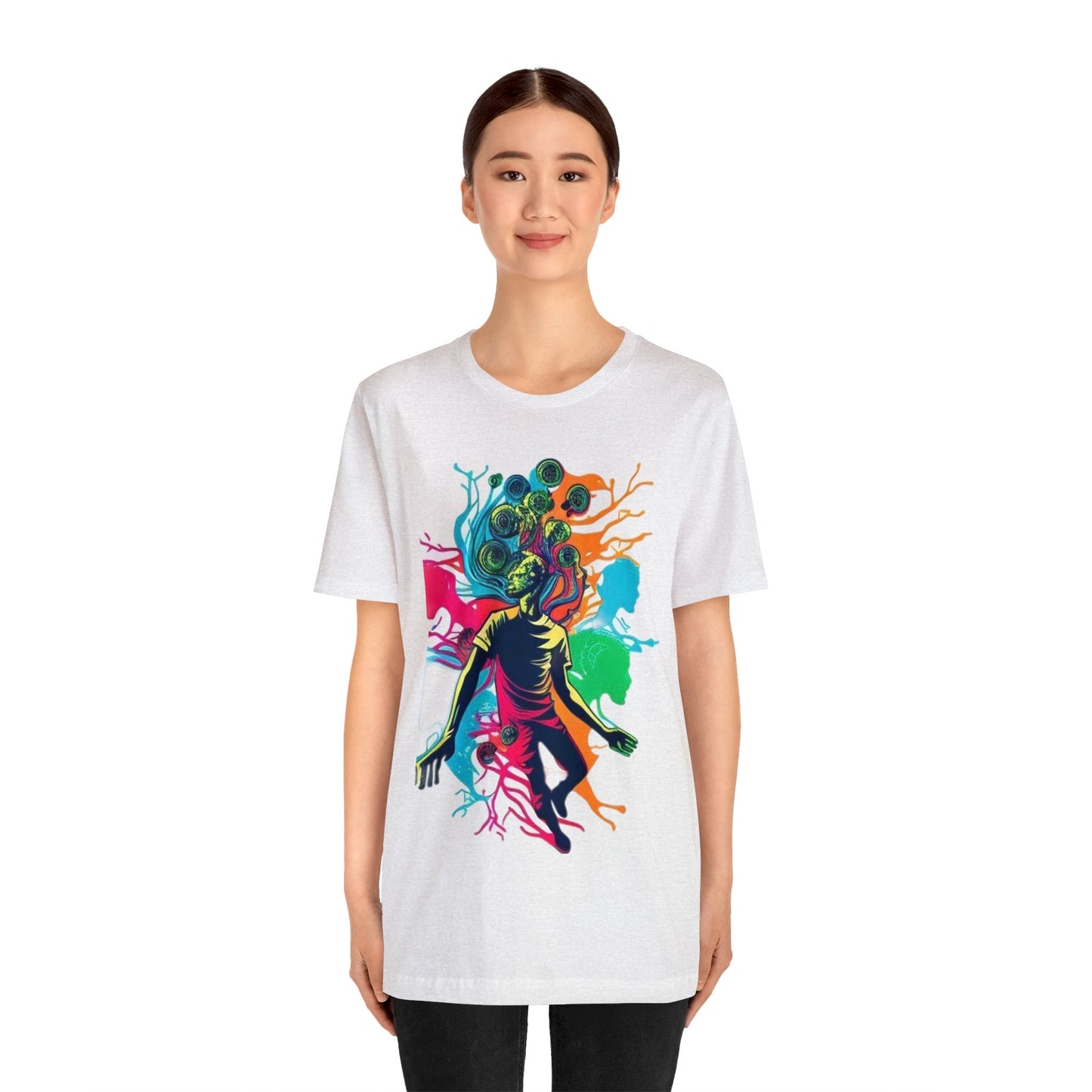 introspective trippy colorful Unisex Jersey Short Sleeve Tee