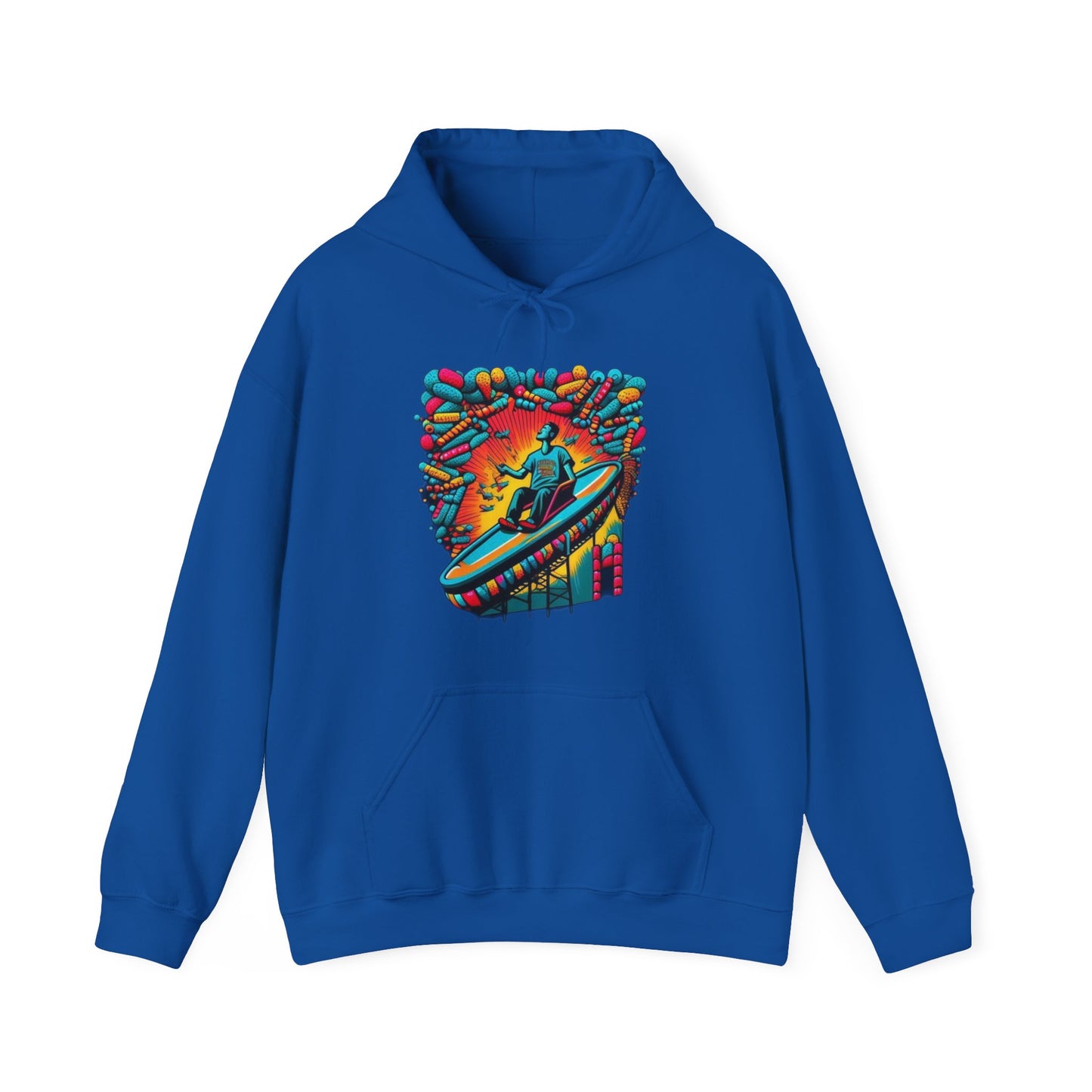 colorful trippy  Unisex Heavy Blend™ Hooded Sweatshirt