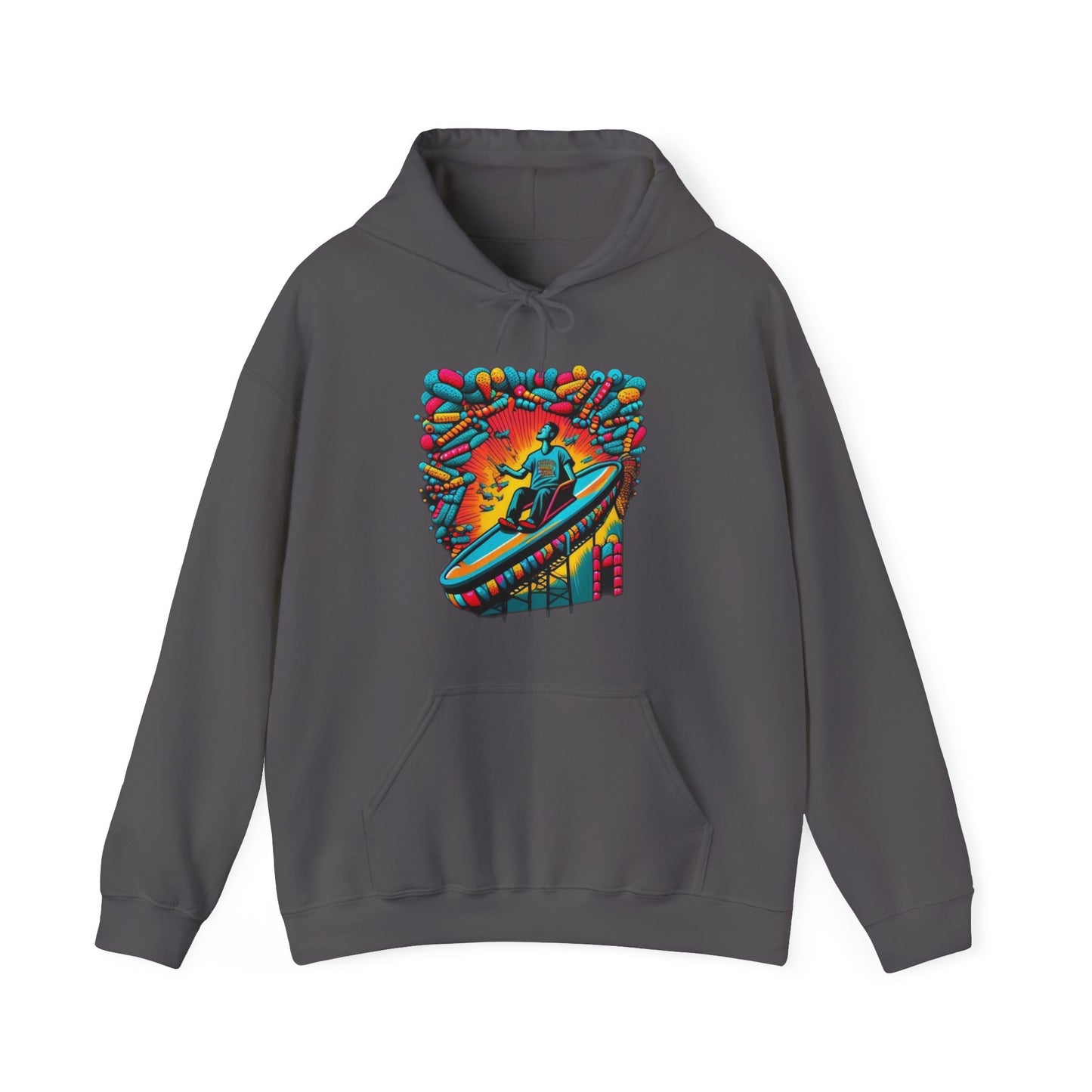 colorful trippy  Unisex Heavy Blend™ Hooded Sweatshirt