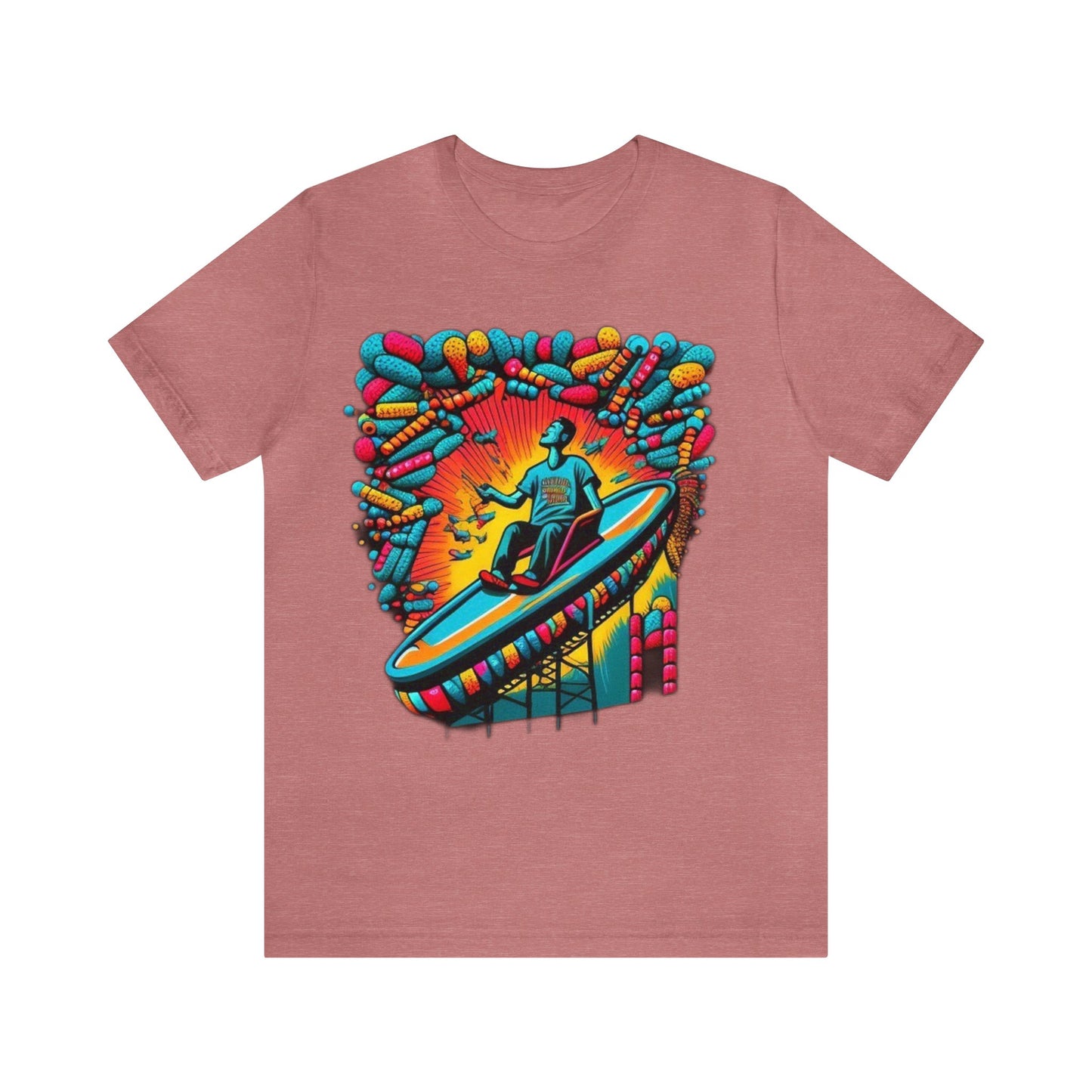 colorful trippy Unisex Jersey Short Sleeve Tee