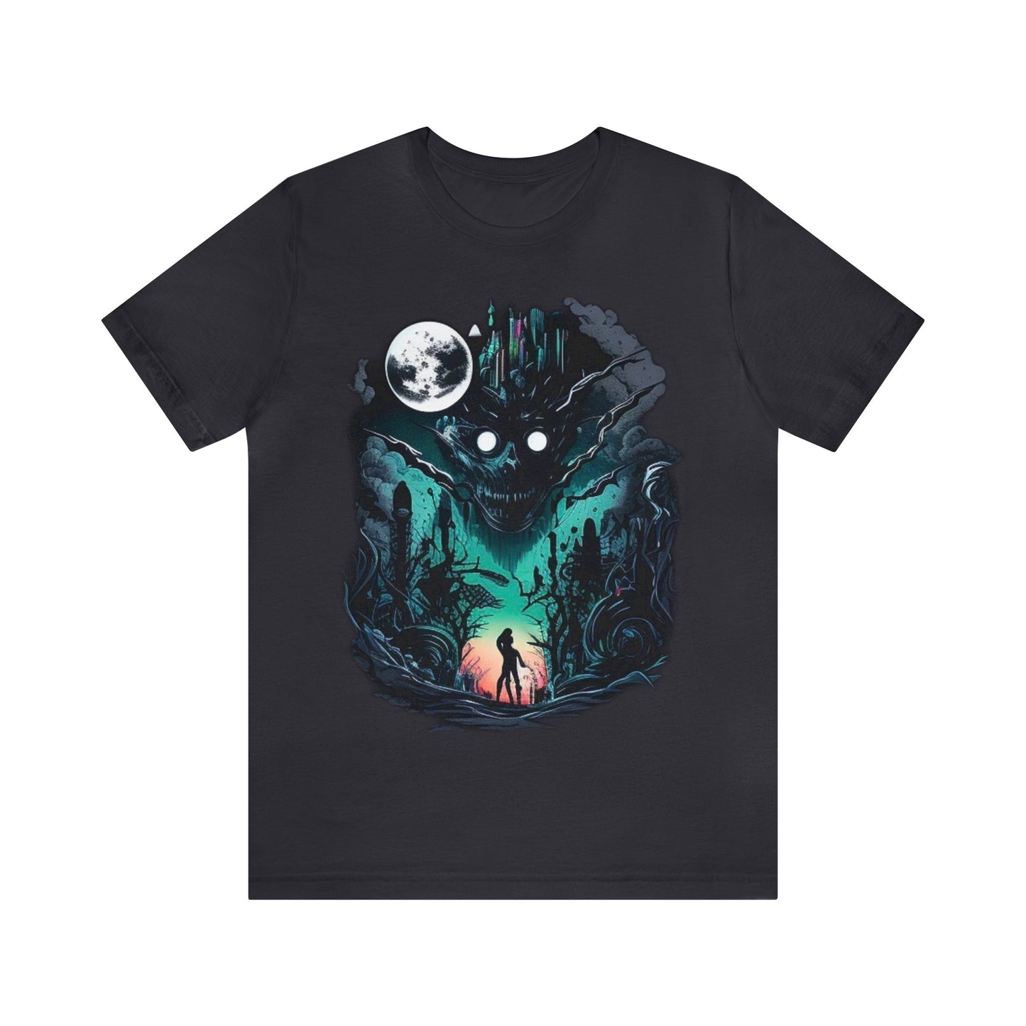 inner demons journey night trippy Unisex Jersey Short Sleeve Tee