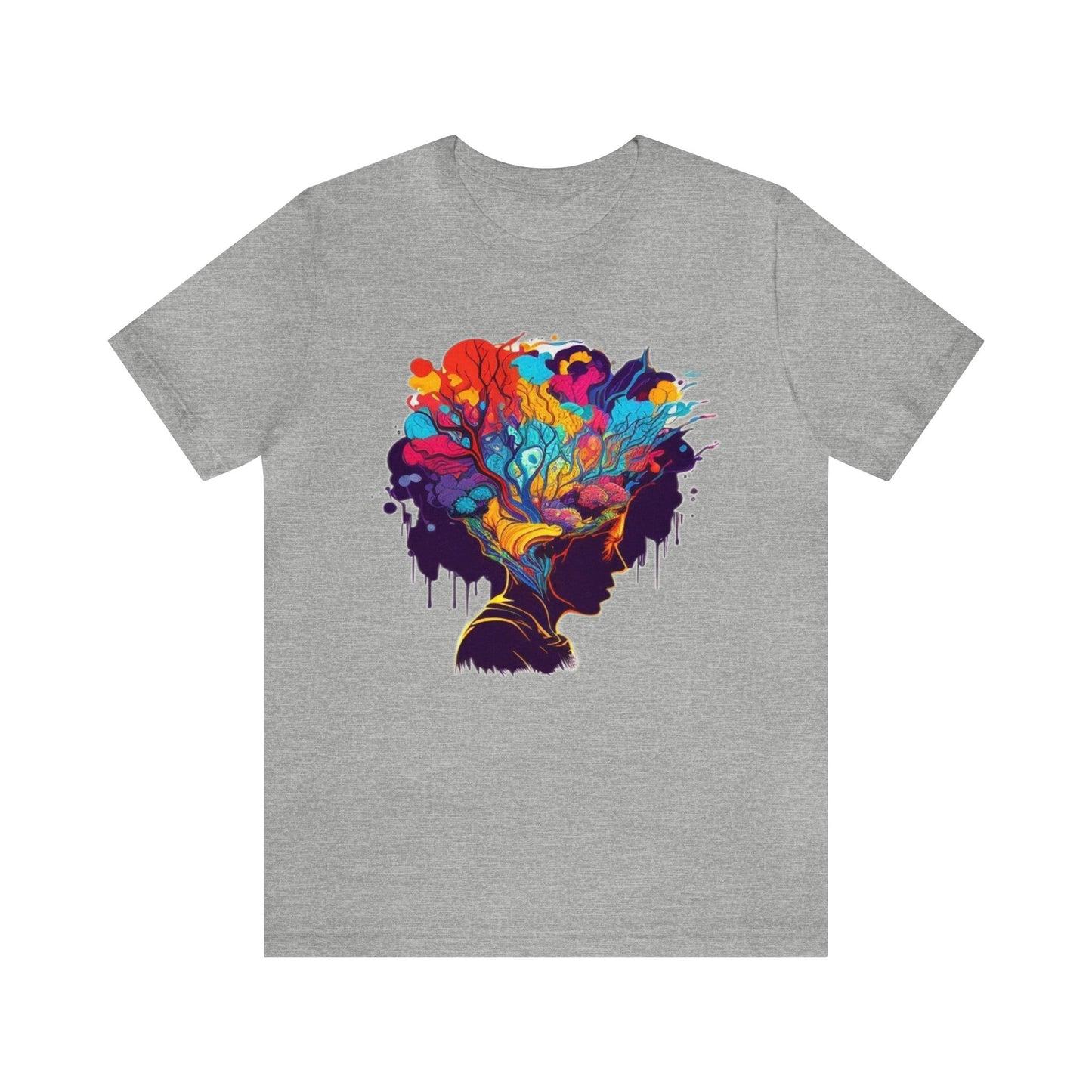 mind blown introspective colorful trippy Unisex Jersey Short Sleeve Tee