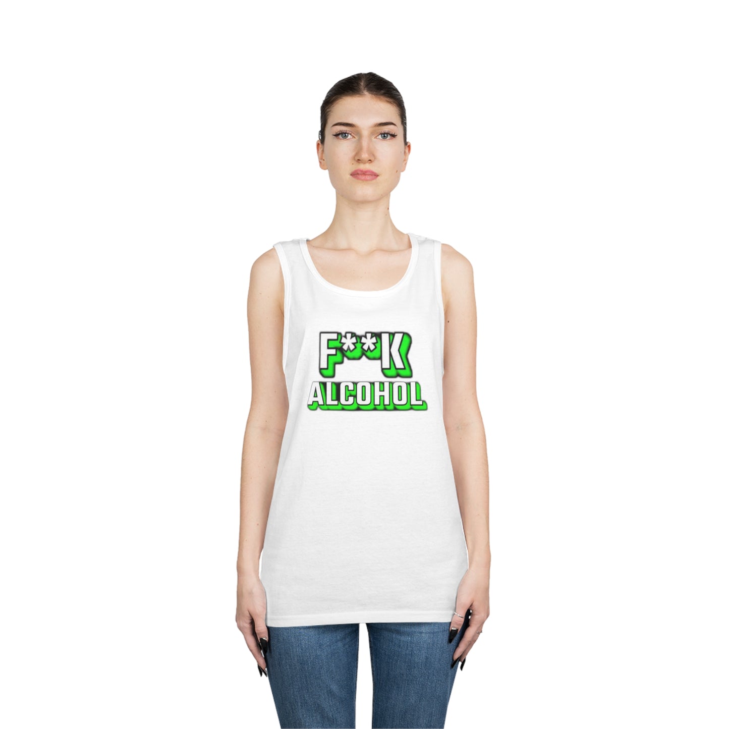 f alcohol Unisex Heavy Cotton Tank Top