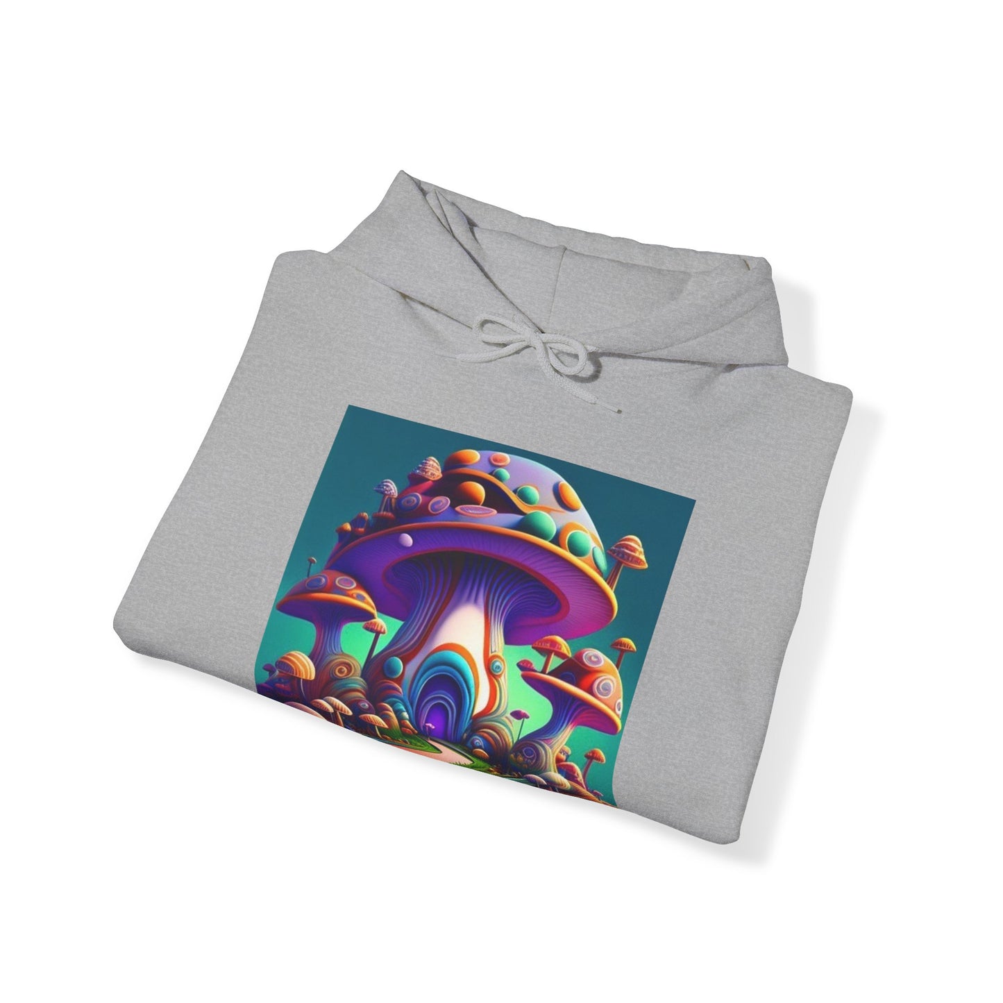 colorful trippy mushroom Unisex Heavy Blend™ Hooded Sweatshirt